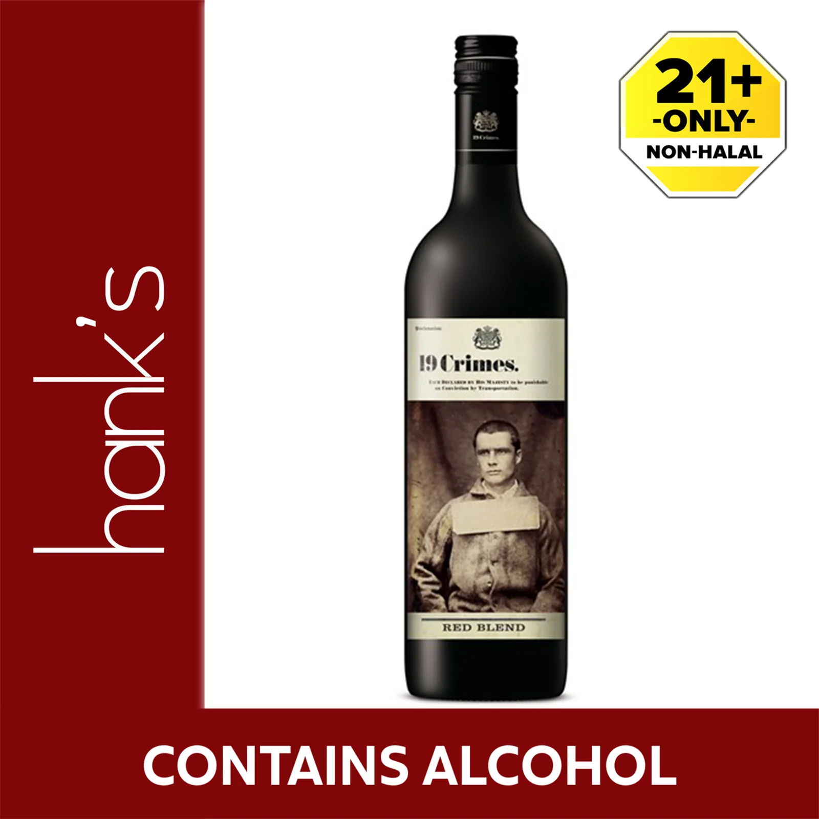19 Crimes Red Blend Wine 750ml - Image 2
