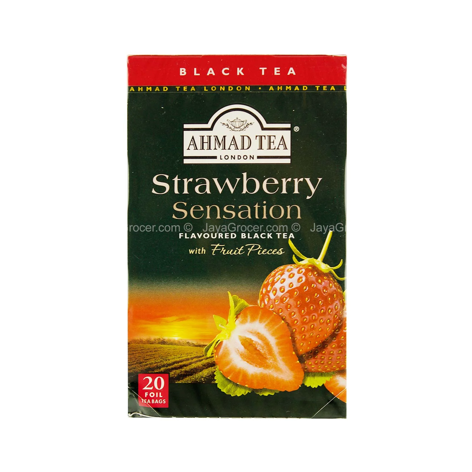 Ahmad Tea Strawberry Sensation Fruit Black Tea 20pcs/pack - Image 2
