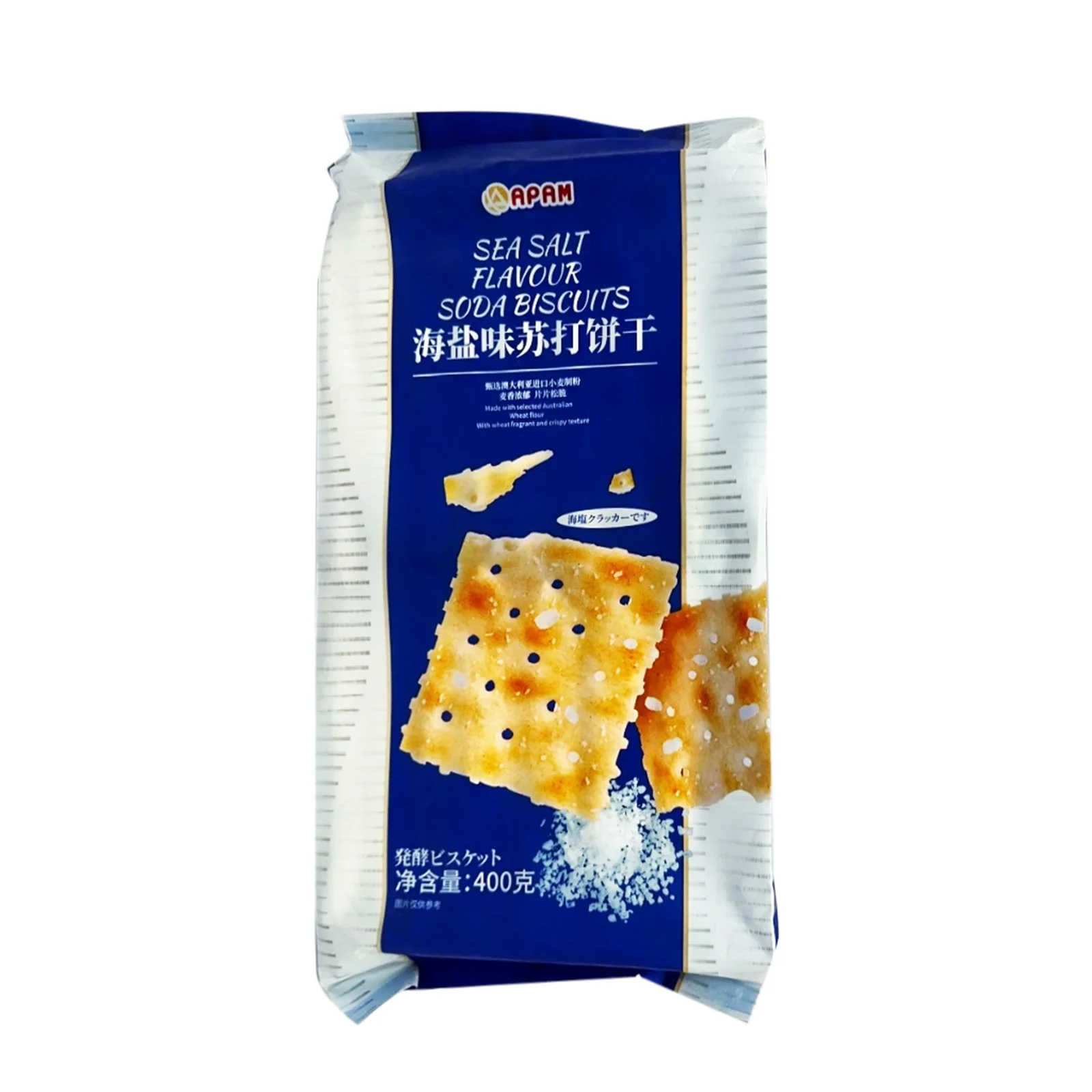 Apam Sea Salt Flavor Soda Biscuits 400g - Image 2