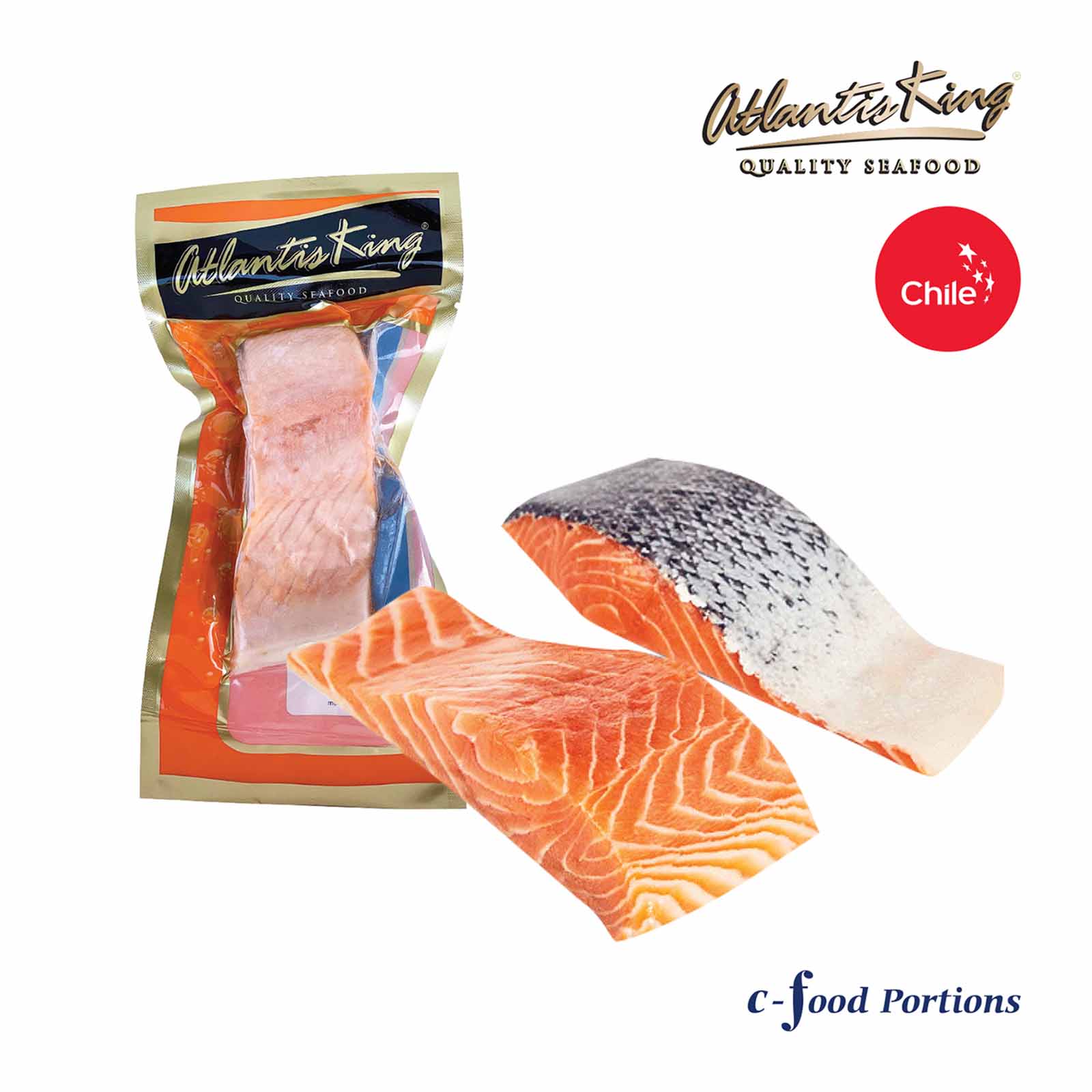 Atlantis King Frozen Salmon Fillet 200g - Image 2