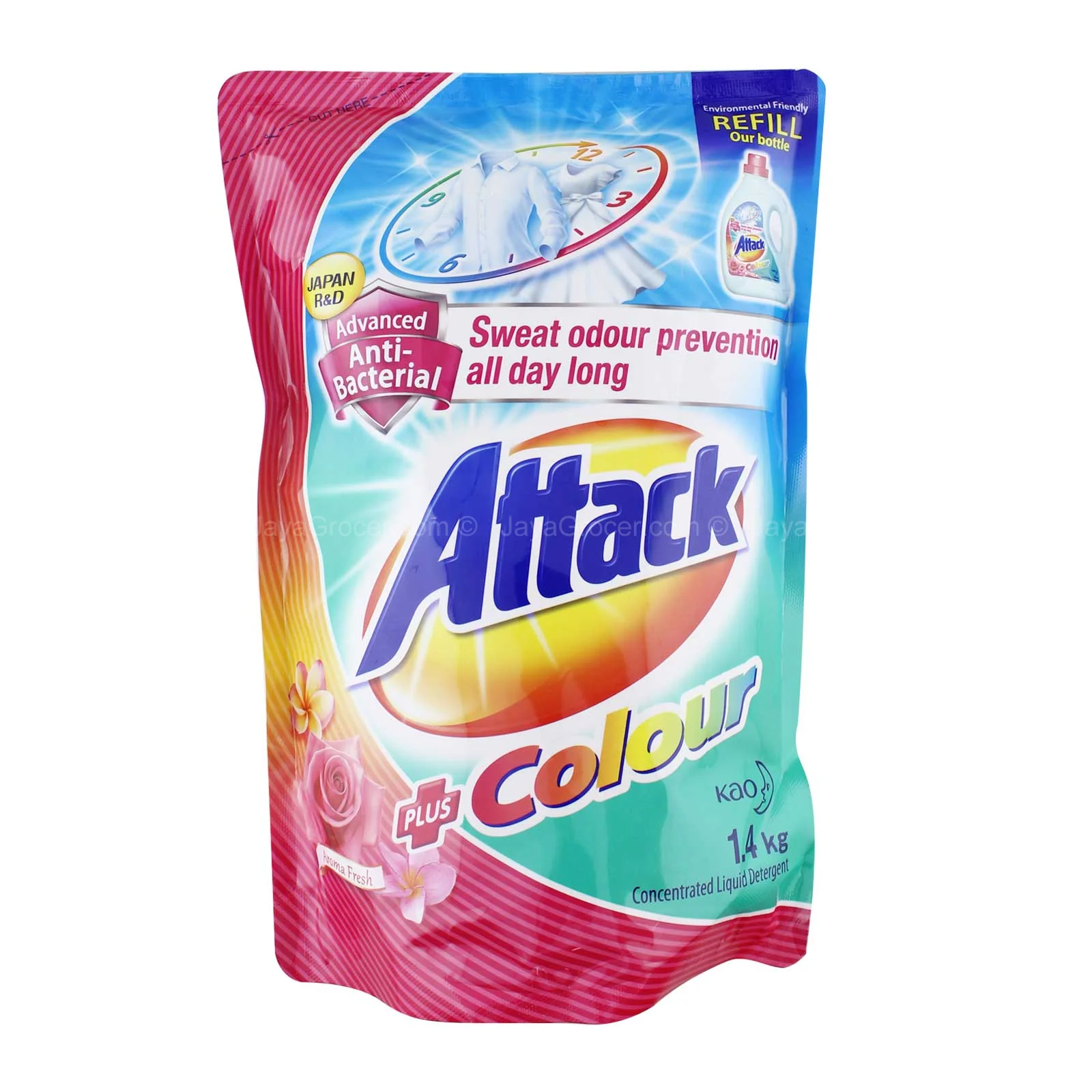 Attack Colour Detergent Liquid Refill 1.4kg