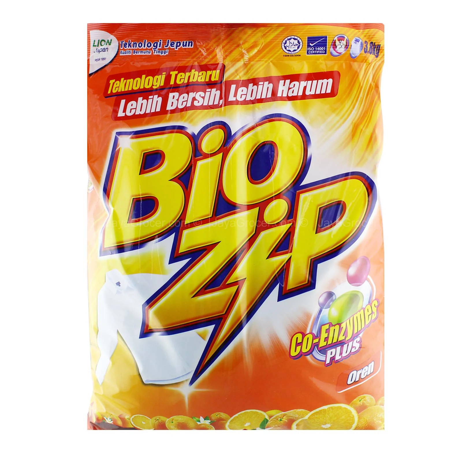 Bio Zip Oren Detergent Powder 3.8kg - Image 2
