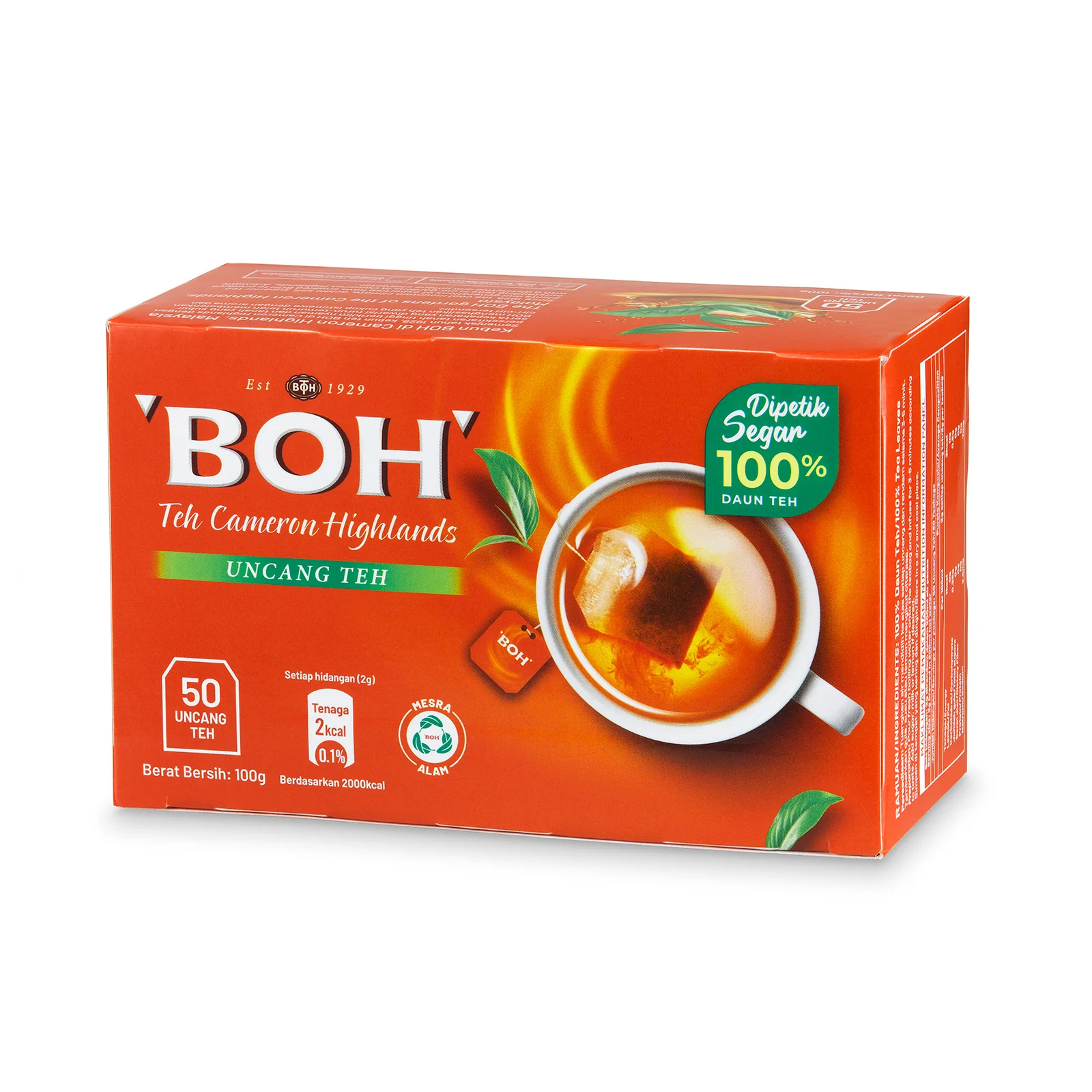 Boh Double Chamber Teabags 50pcs/pack - Image 2