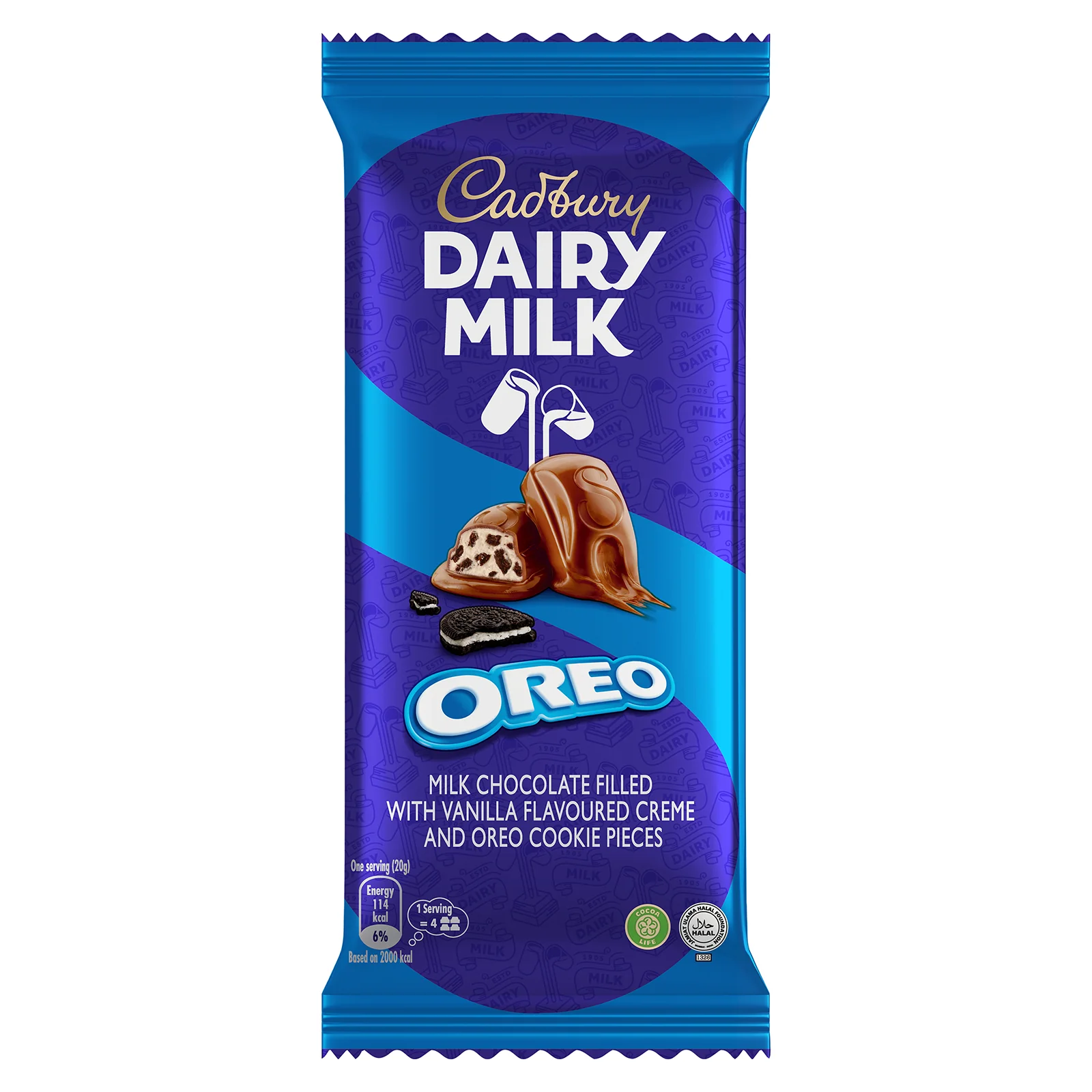 Cadbury Dairy Milk Oreo Chocolate Bar 130g - Image 2