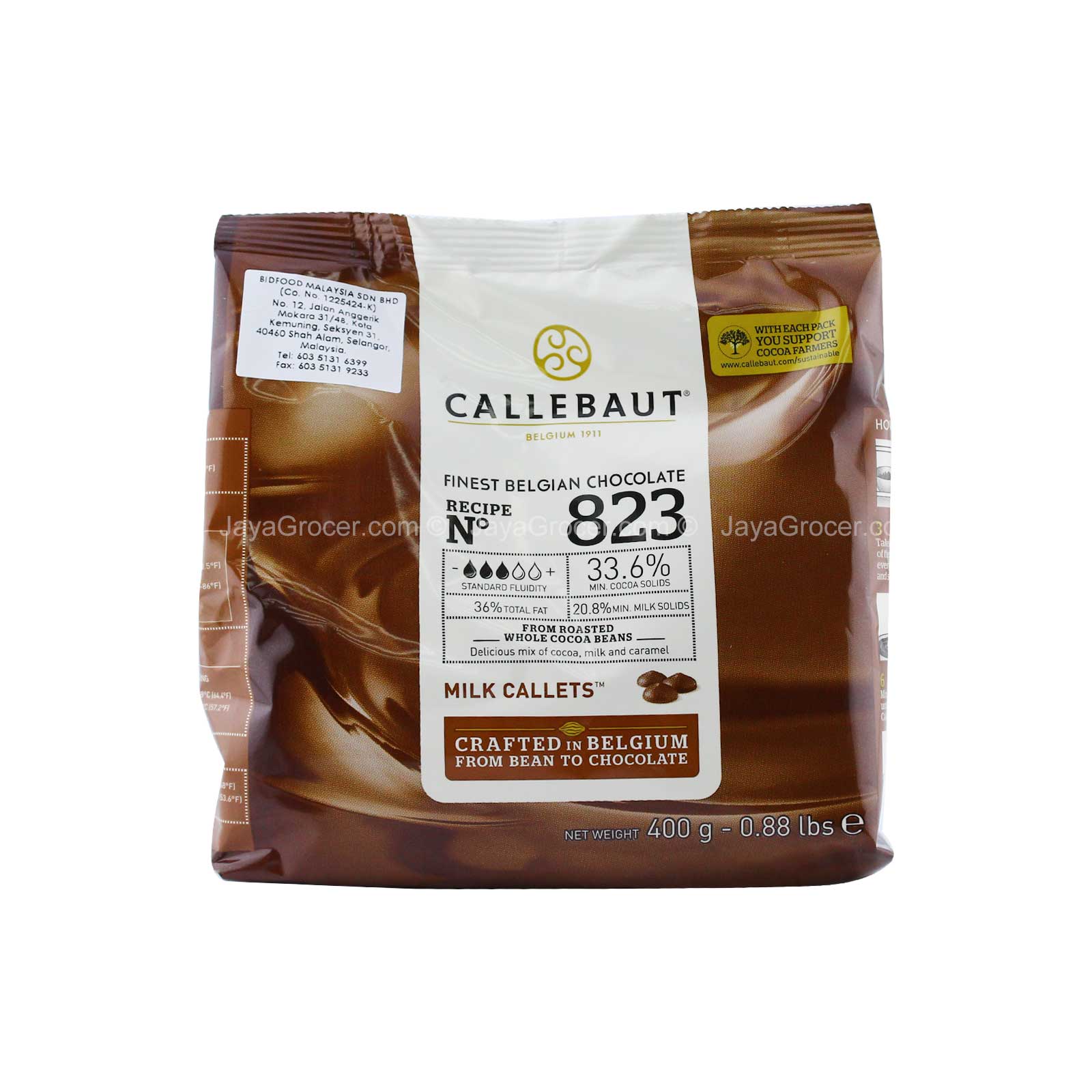 Callebaut Finest Belgian Milk Chocolate Chips Recipe 823 400g - Image 2