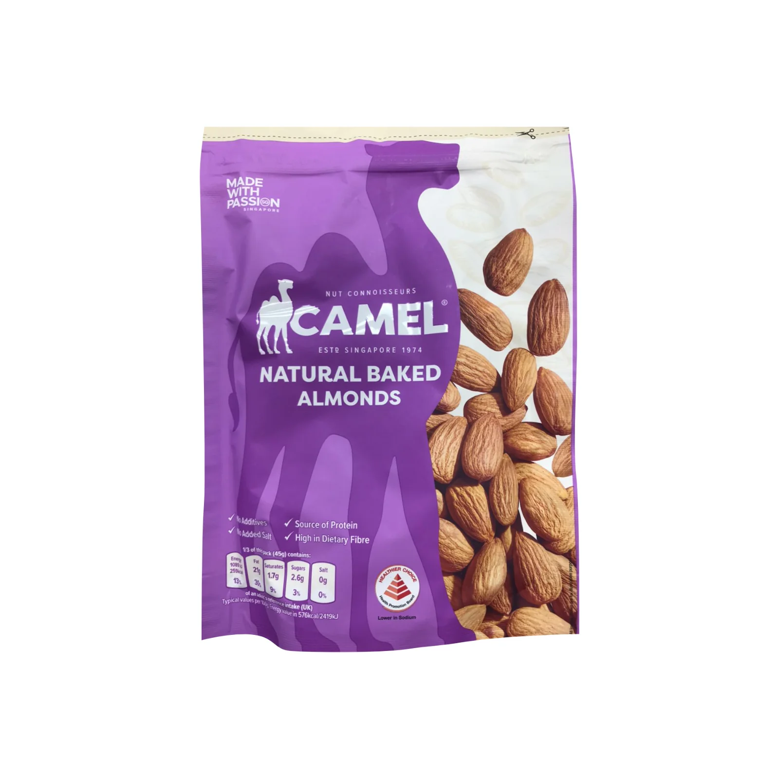 Camel Baked Natural Almonds 135g - Image 2