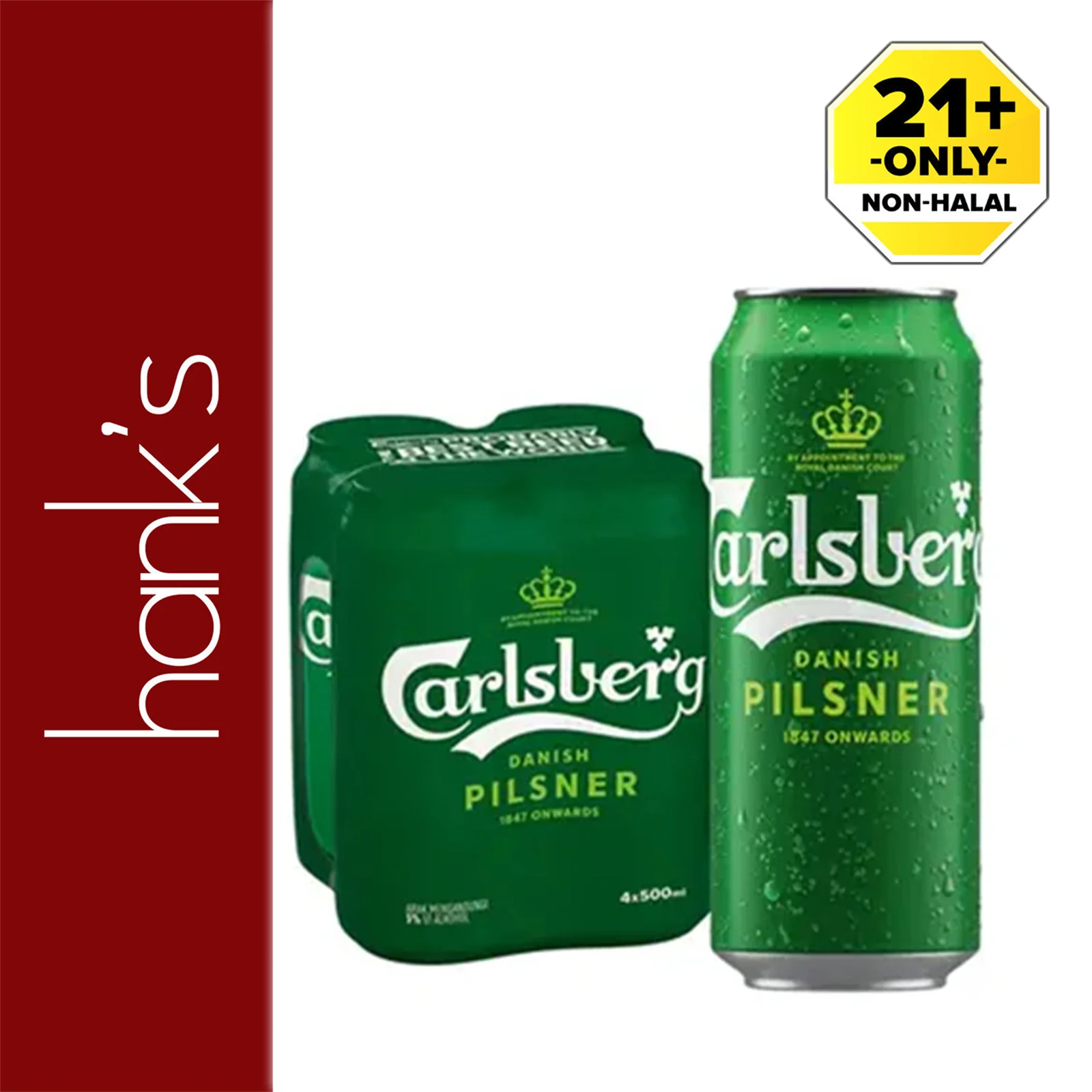 Carlsberg Green Label Beer (Can) 500ml - Image 3