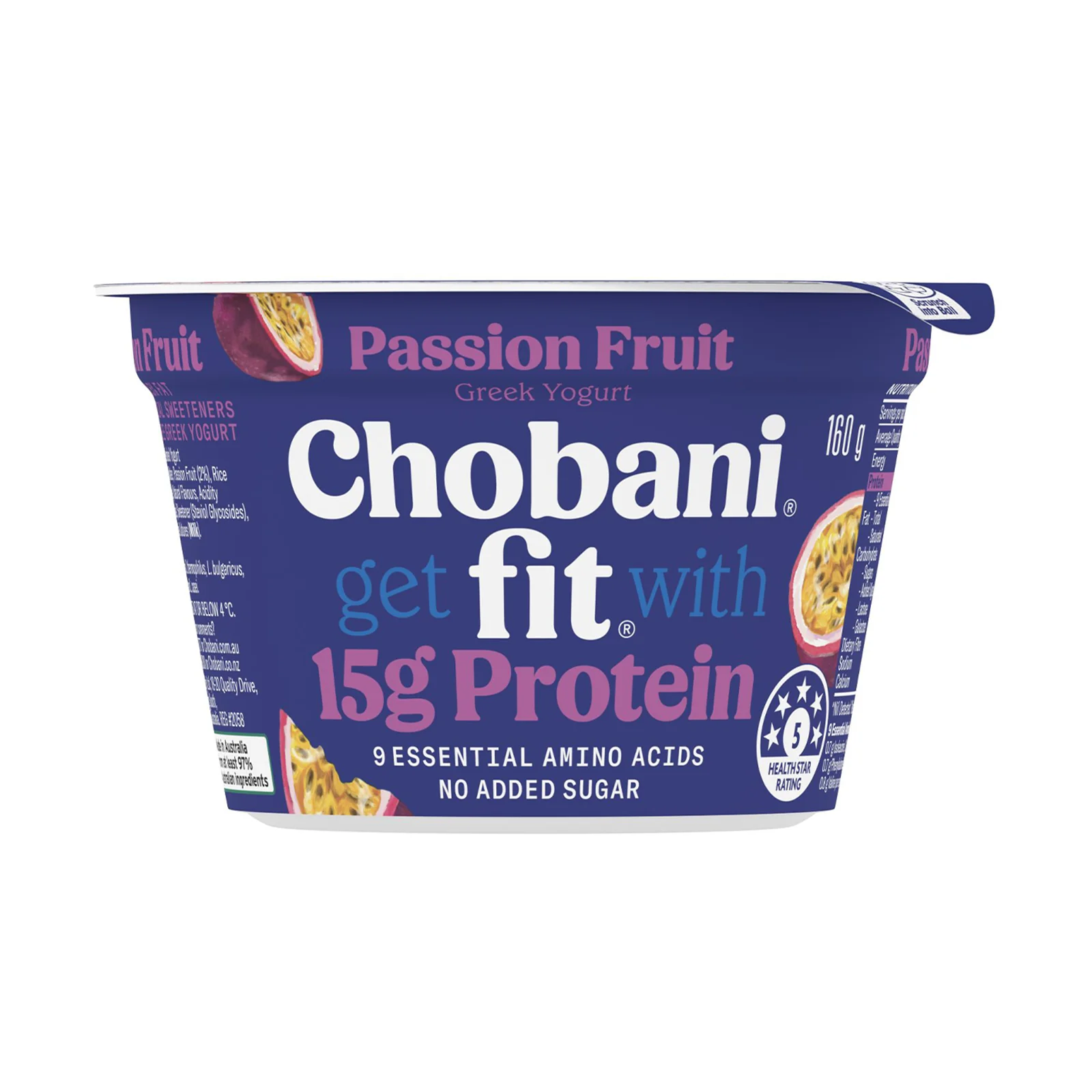 Chobani Fit Passion Fruit Yogurt 160g - Image 2