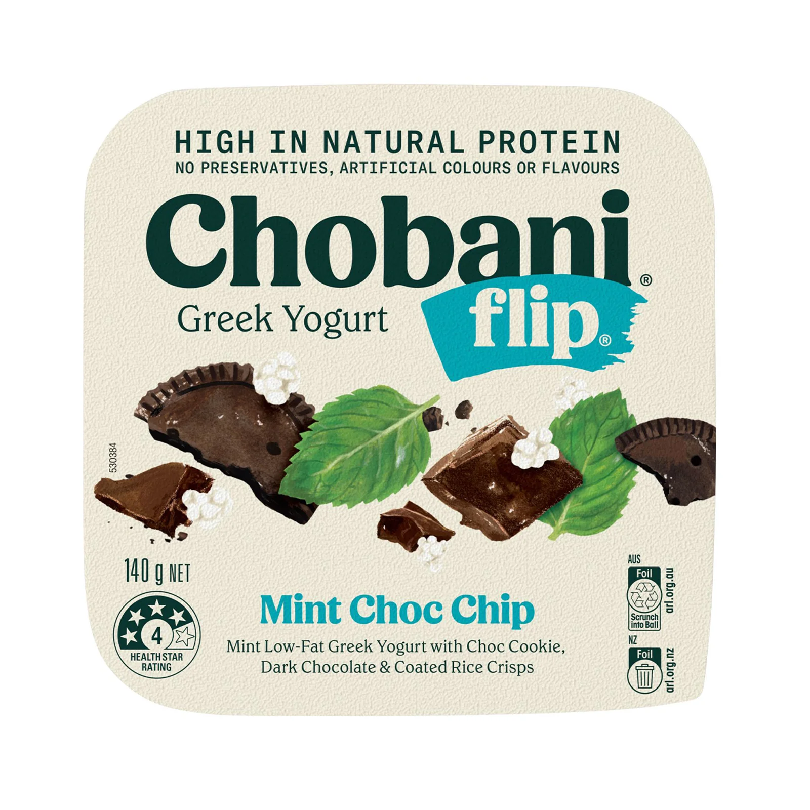 Chobani Flips Mint Chocolate Chip 140g - Image 2