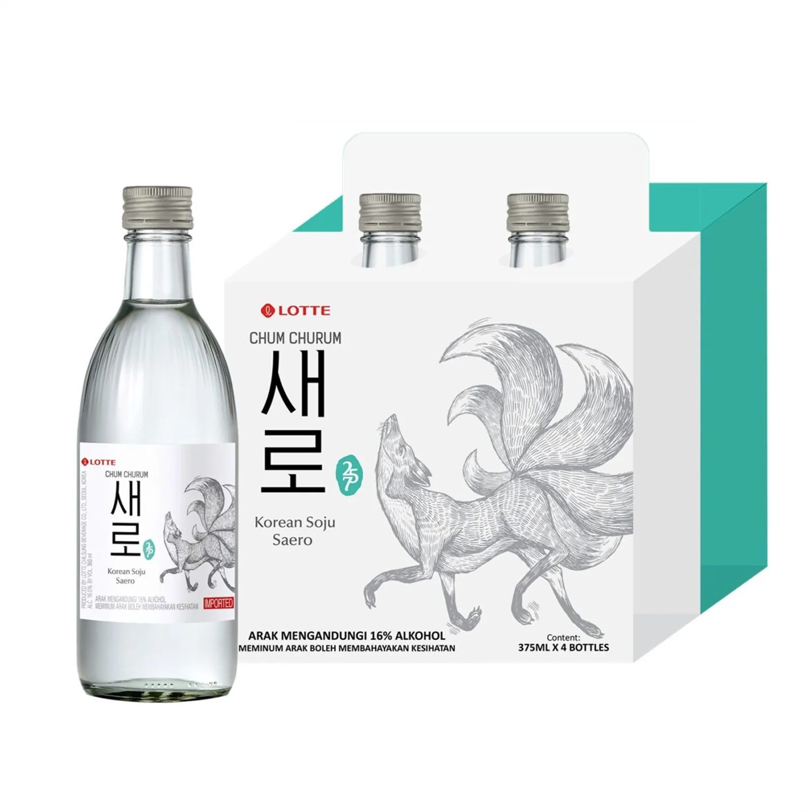 Chum Churum Saero Cluster Pack 375ml x 4 - Image 2