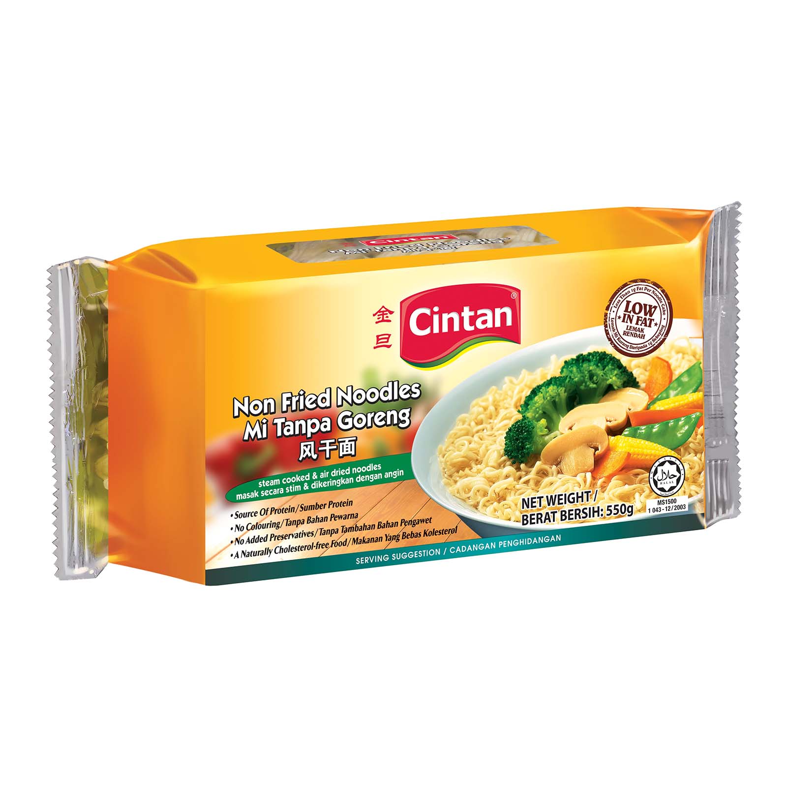 Cintan Non Fried Steam Cooked and Air Dried Noodles 550g - Image 2