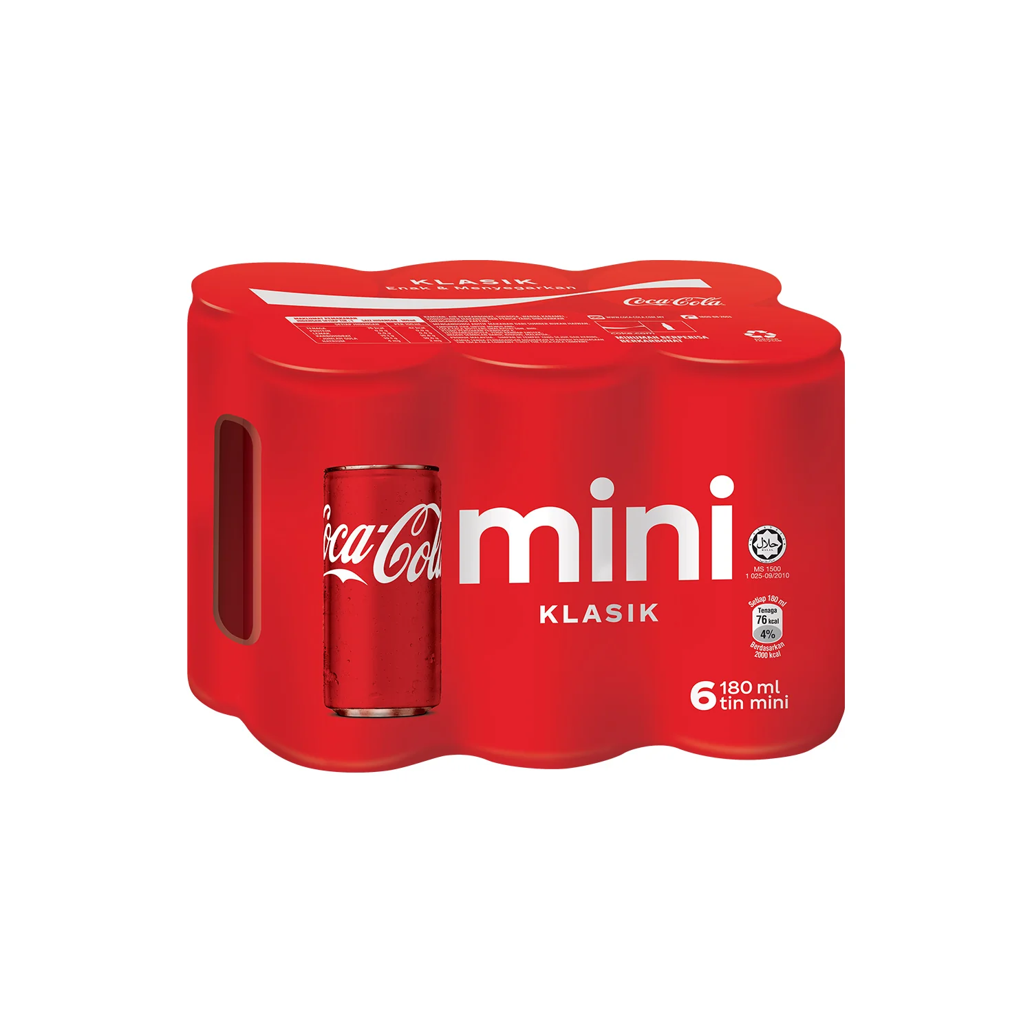 Coca-Cola Mini Can Pack 180ml x 6 - Image 2