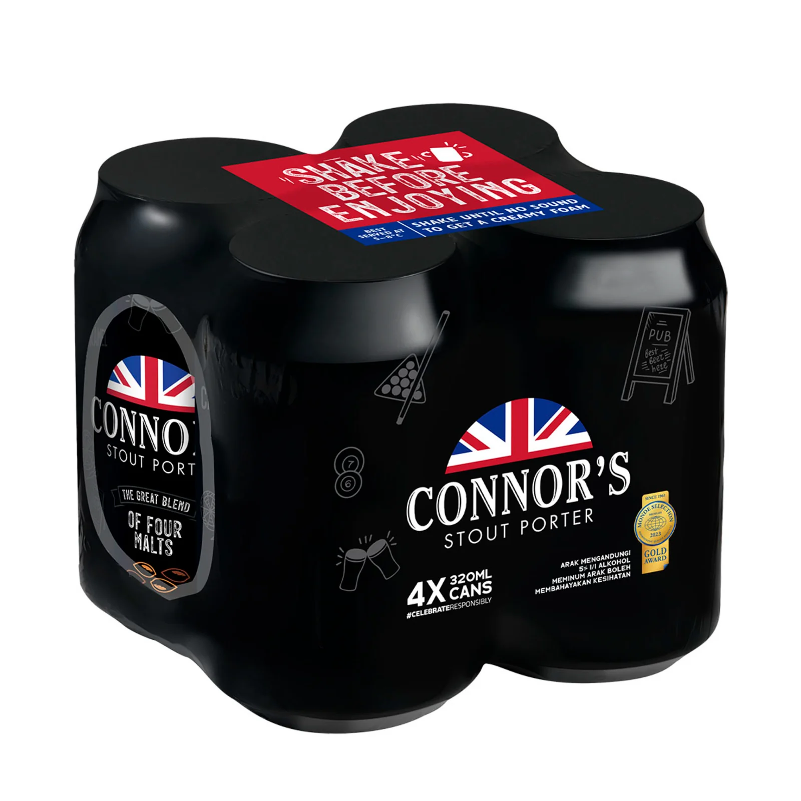 Connors Stout Can 320ml - Image 3