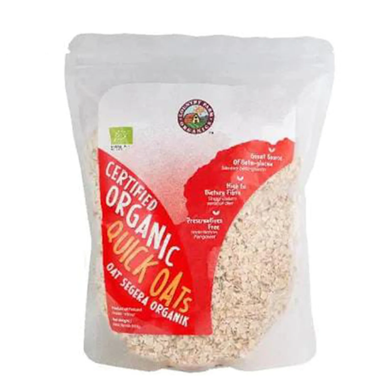 Country Farm Organic Quick Oats 500g - Image 2