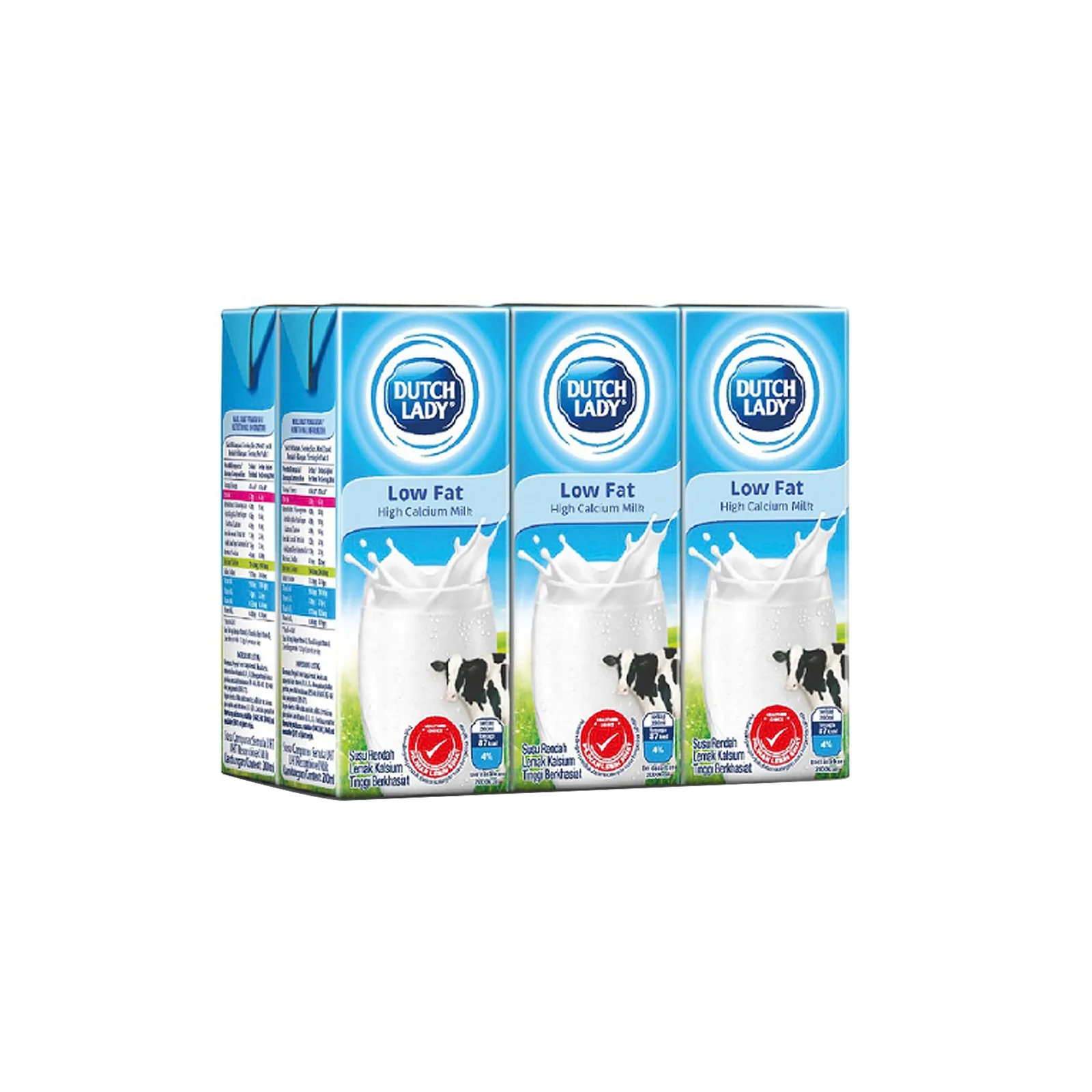 Dutch Lady UHT Low Fat Milk 200ml x 6