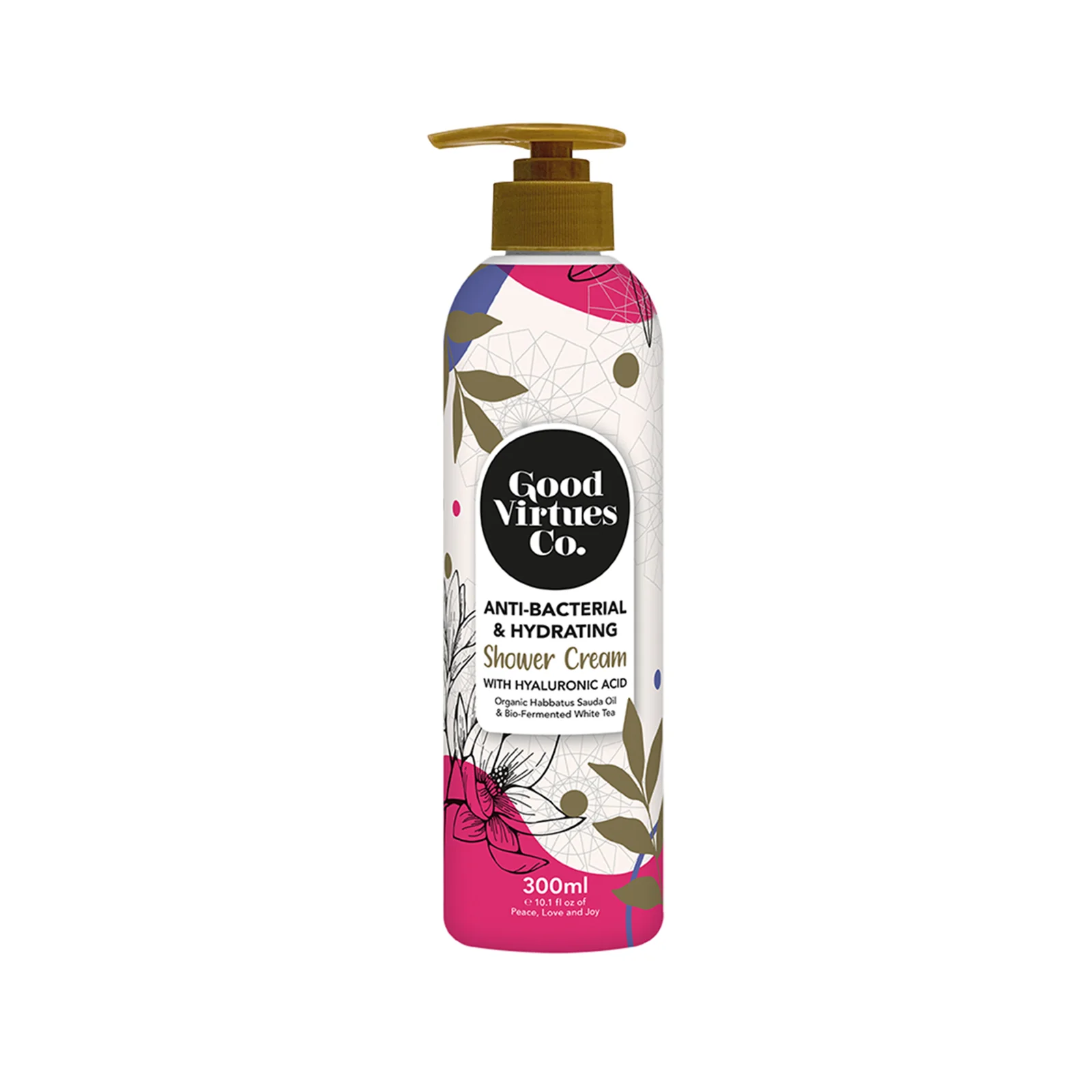 Good Virtues Co. Radiant & Renewing Anti-Bacterial & Hydrating Shower Cream 300ml - Image 2
