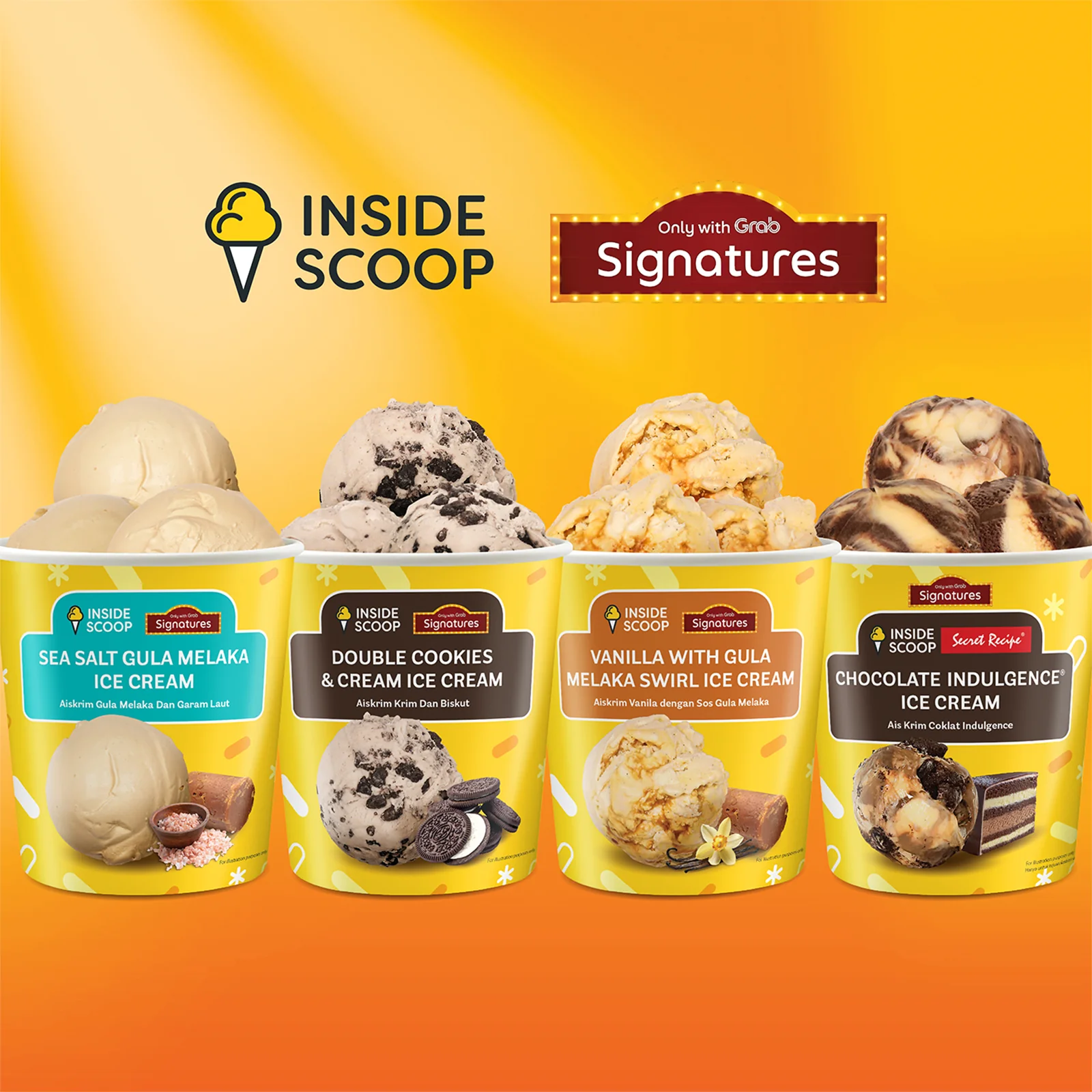 Grab Signatures Inside Scoop Double Cookies & Cream 473ml - Image 3