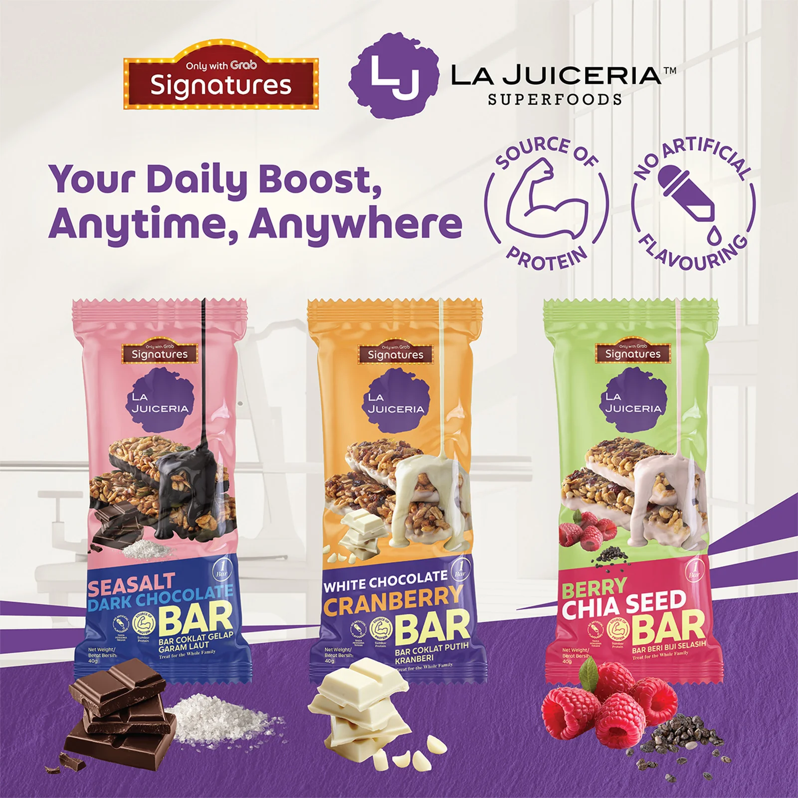 Grab Signatures La Juiceria Sea Salt Dark Chocolate Bar 40g - Image 5