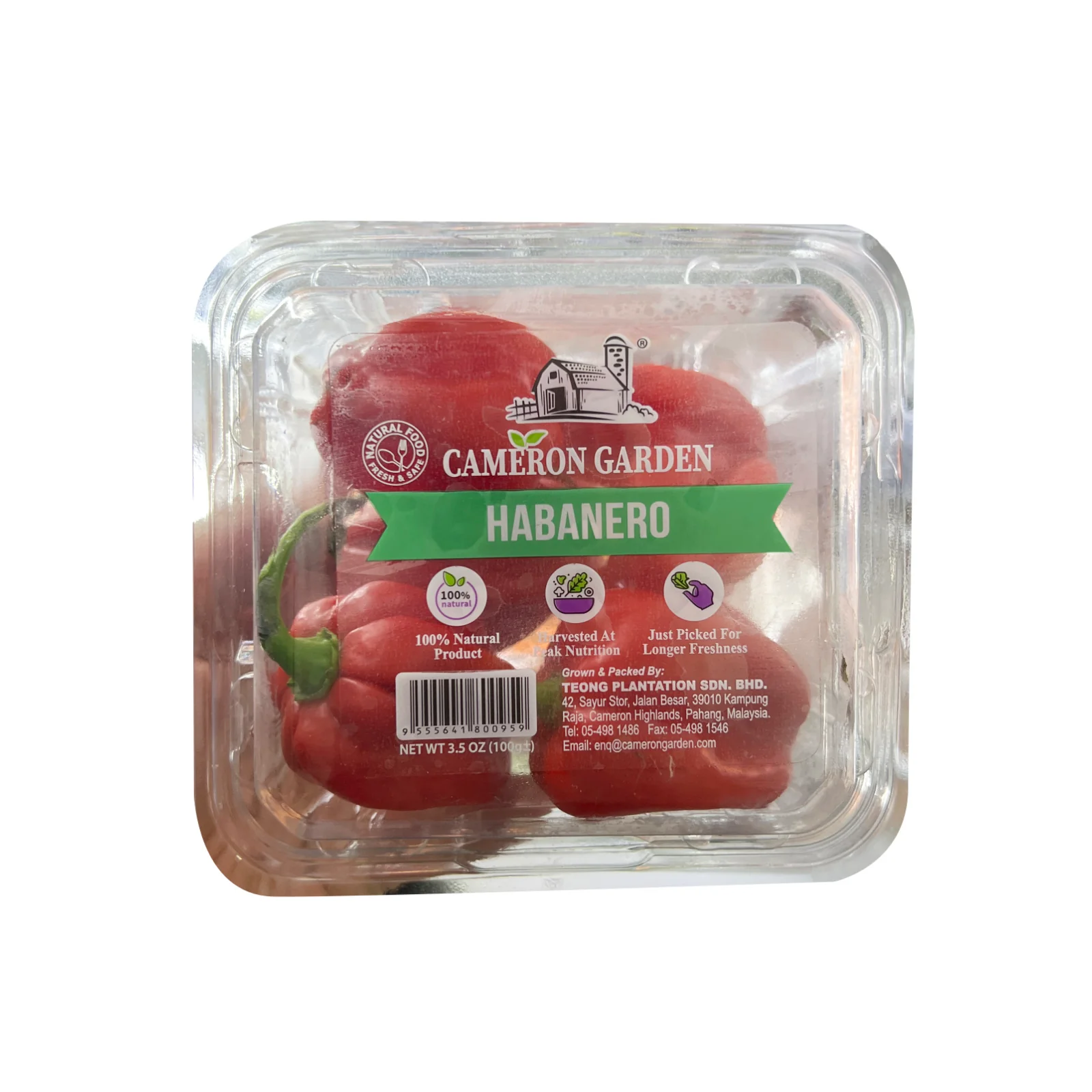 Cameron Garden Habanero Pepper (Malaysia) 100g - Image 2