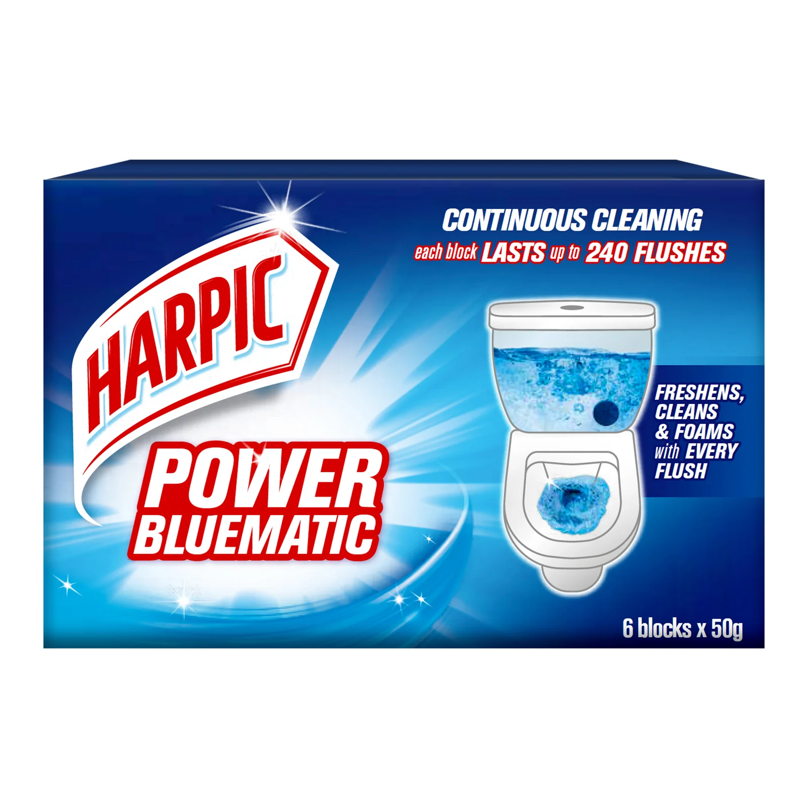 Harpic ITC Bluematic 50g x 6 - Image 2
