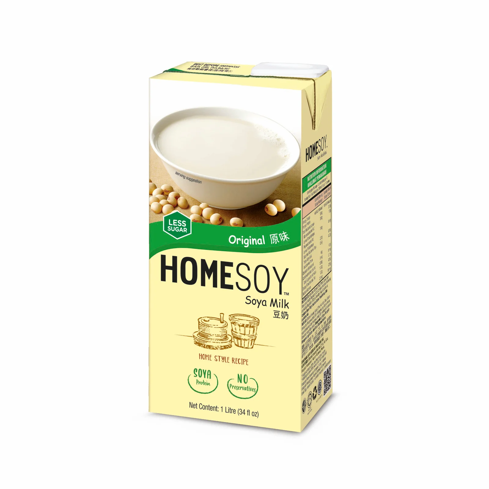 Homesoy Original Soya Milk 1L - Image 2
