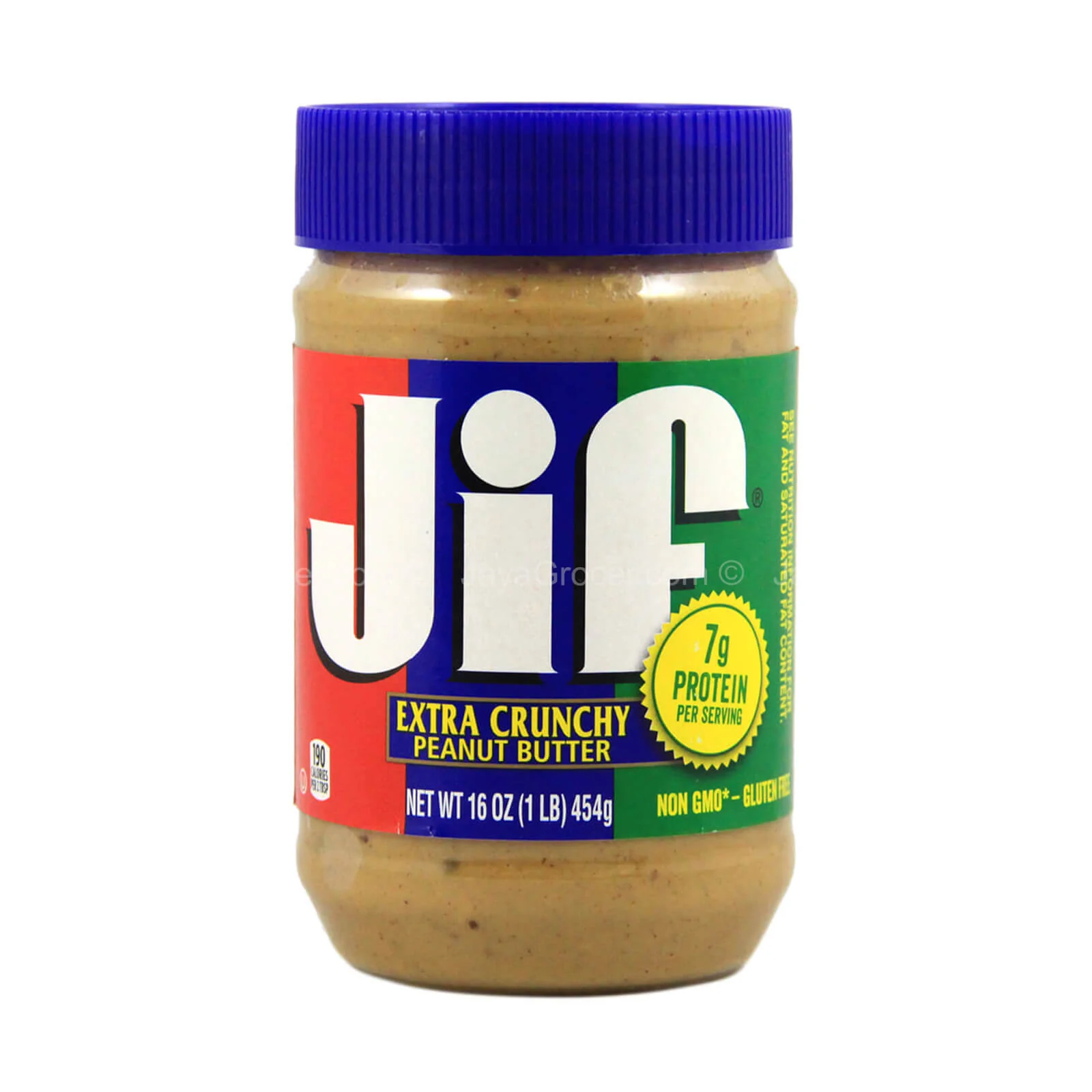 Jif Extra Crunchy Peanut Butter Spread 454g - Image 2