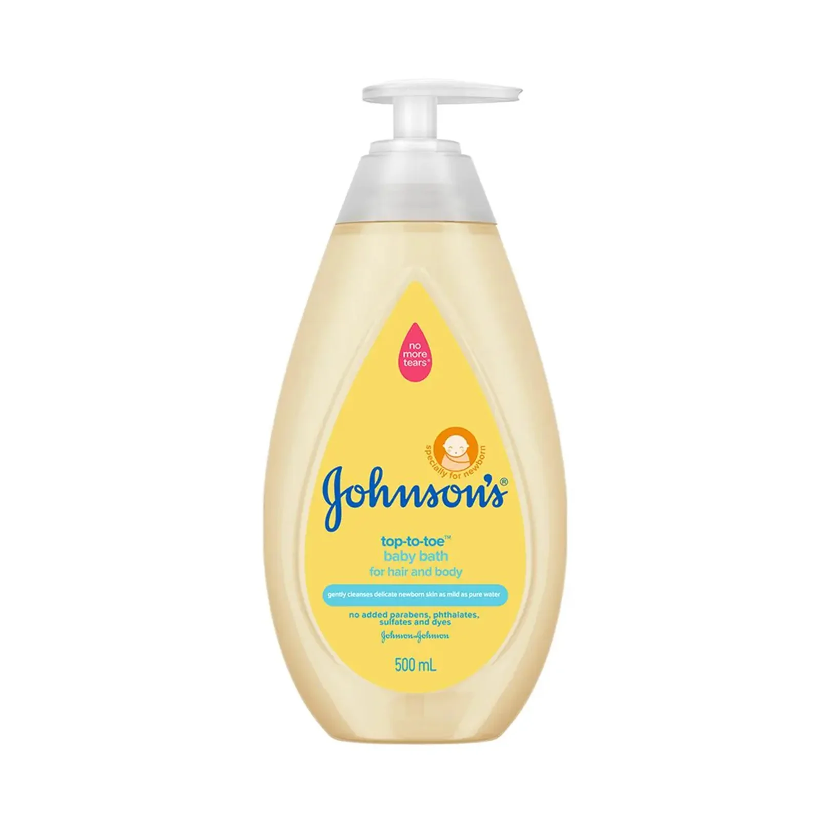 Johnson's Baby Top-to-Toe Hair & Body Baby Bath 500ml - Image 2