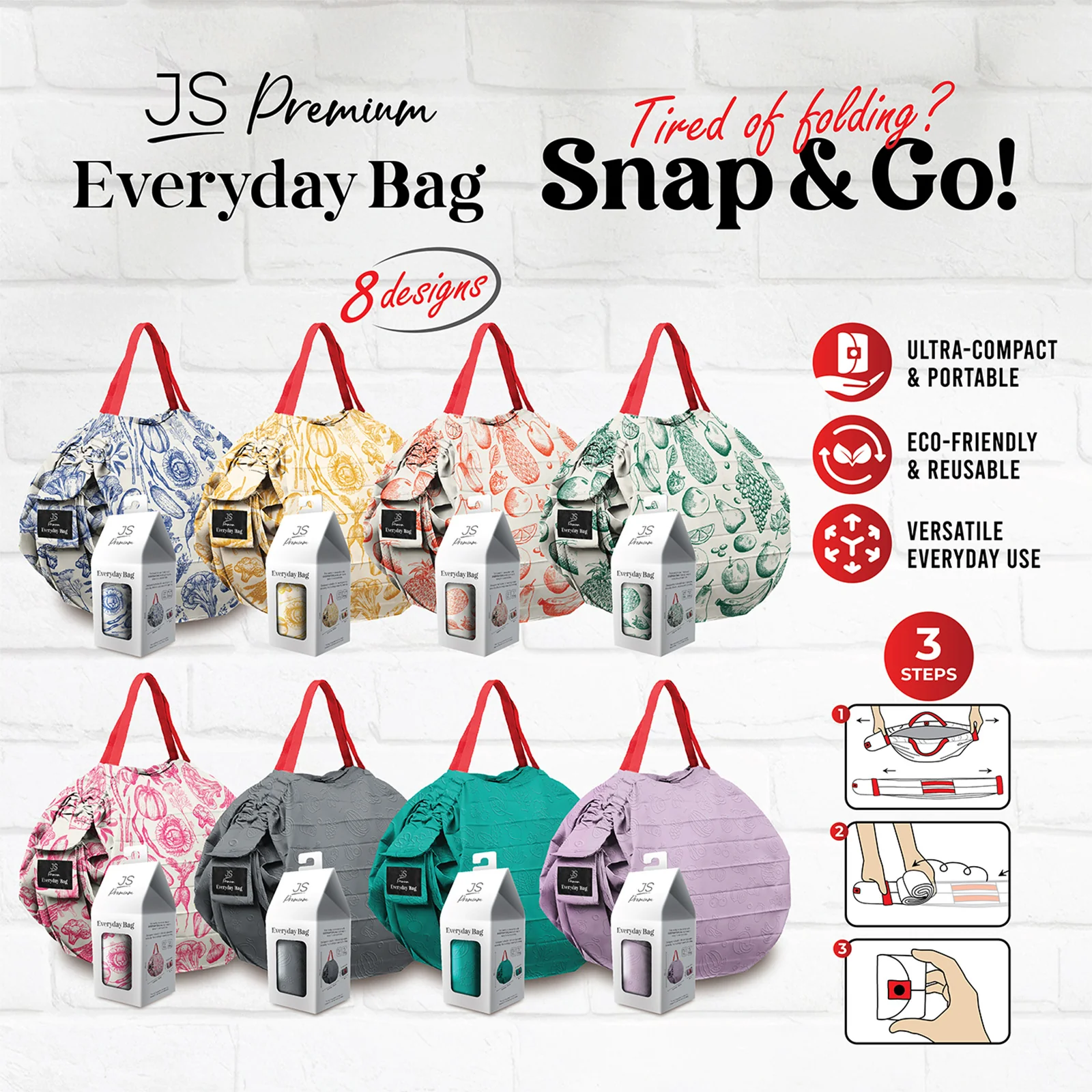 JS Premium Everyday Bag Blue - Image 3