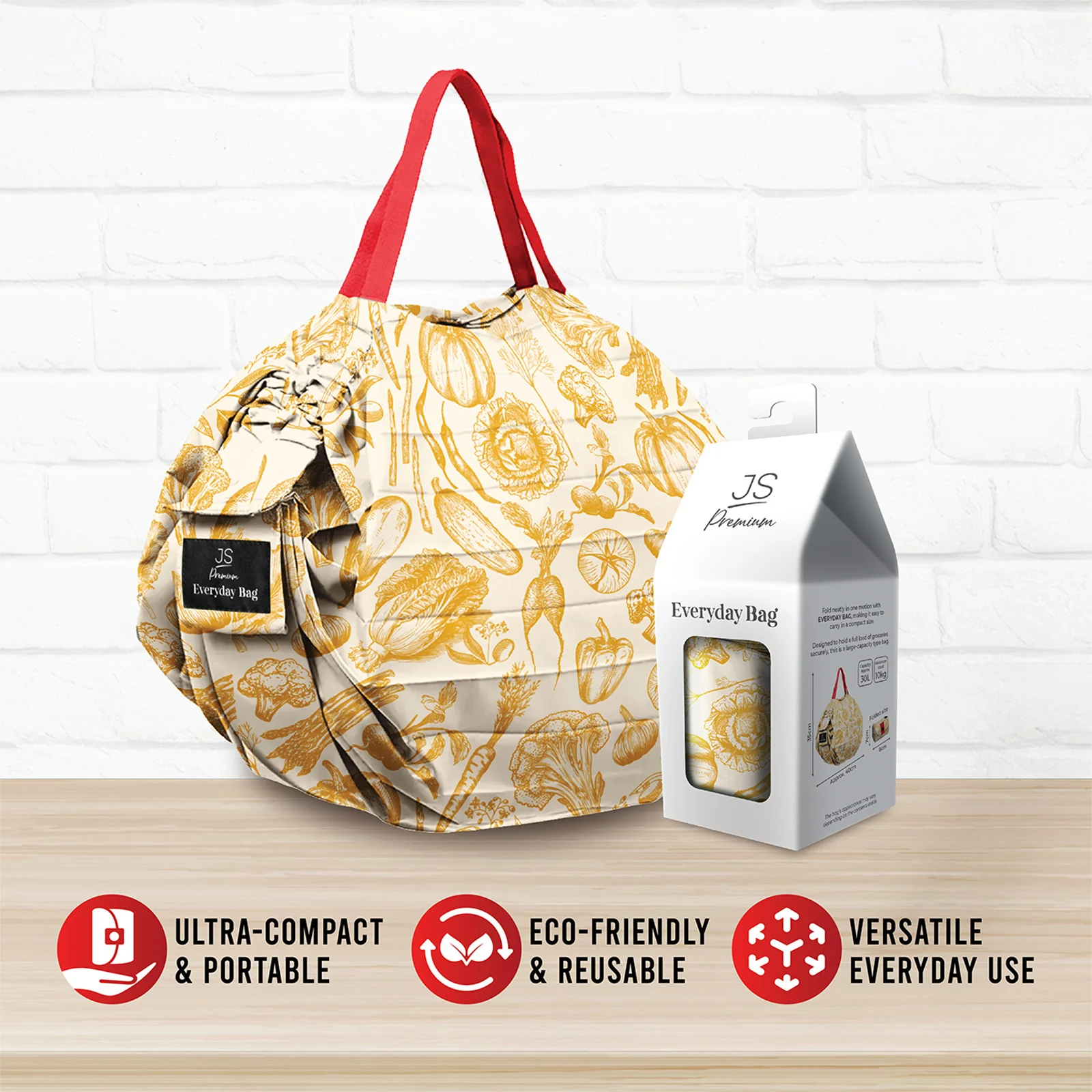 JS Premium Everyday Bag Mustard Yellow - Image 2