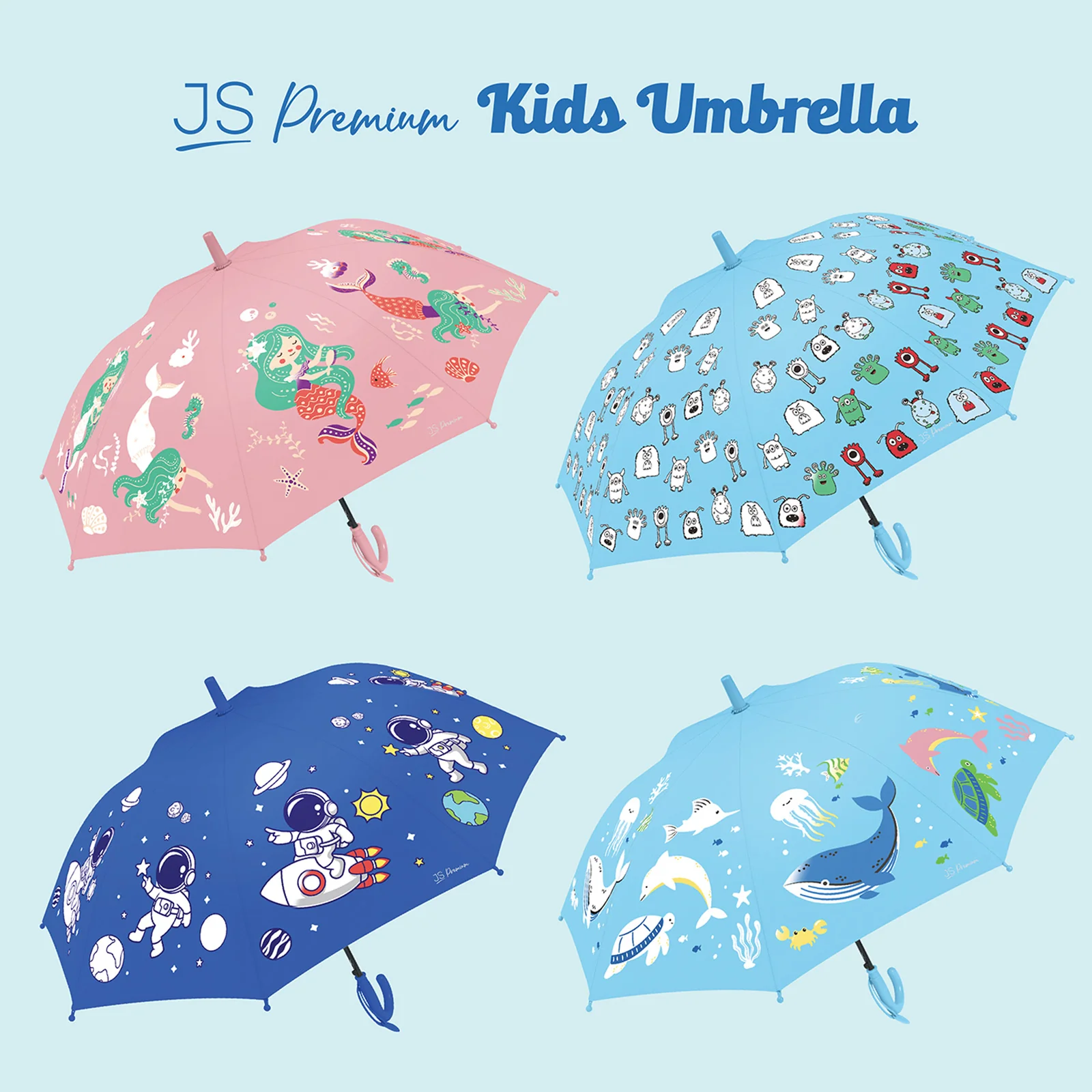 JS Premium Kids Umbrella Under the Ocean 1unit - Image 4