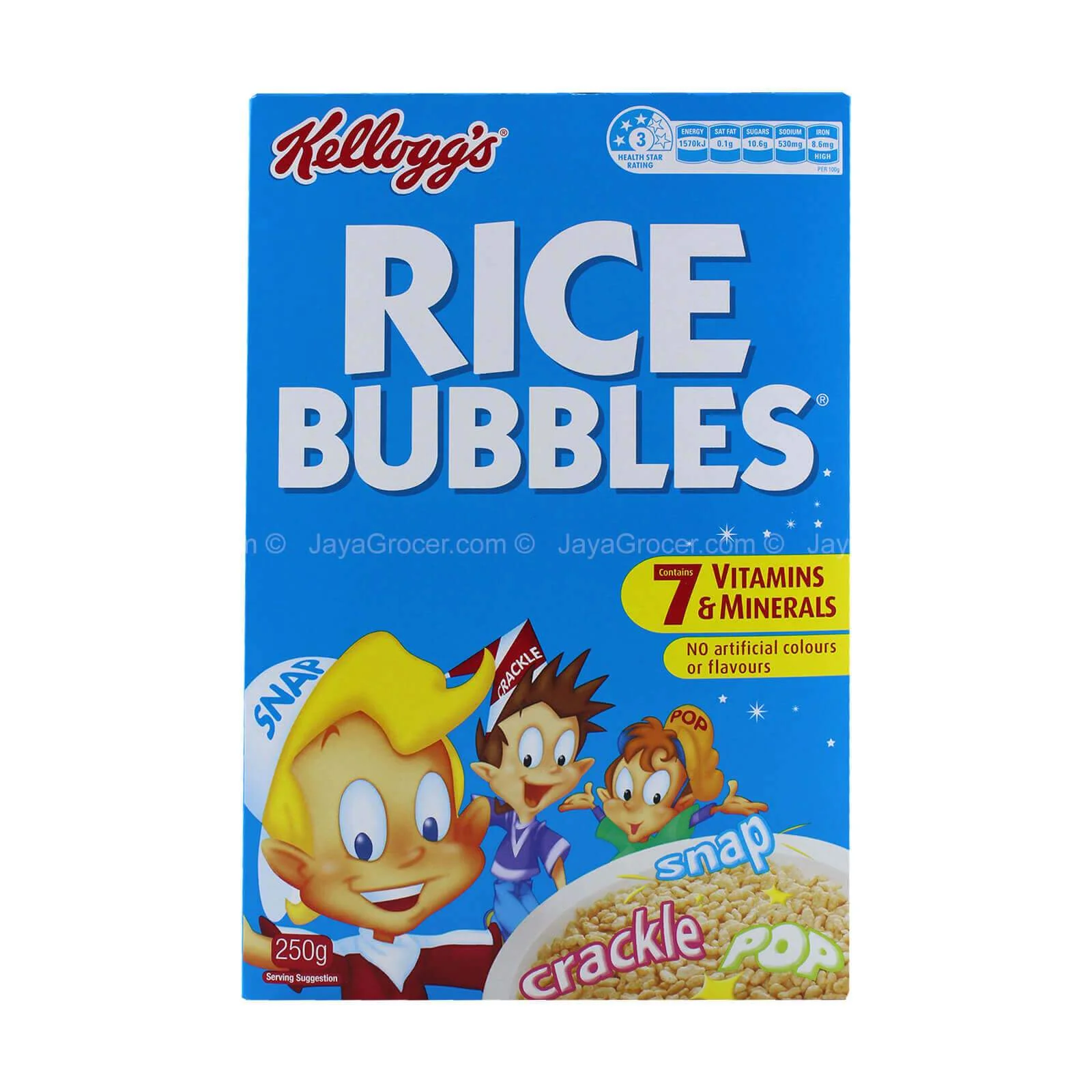 Kellogg’s Rice Bubbles Cereal 250g