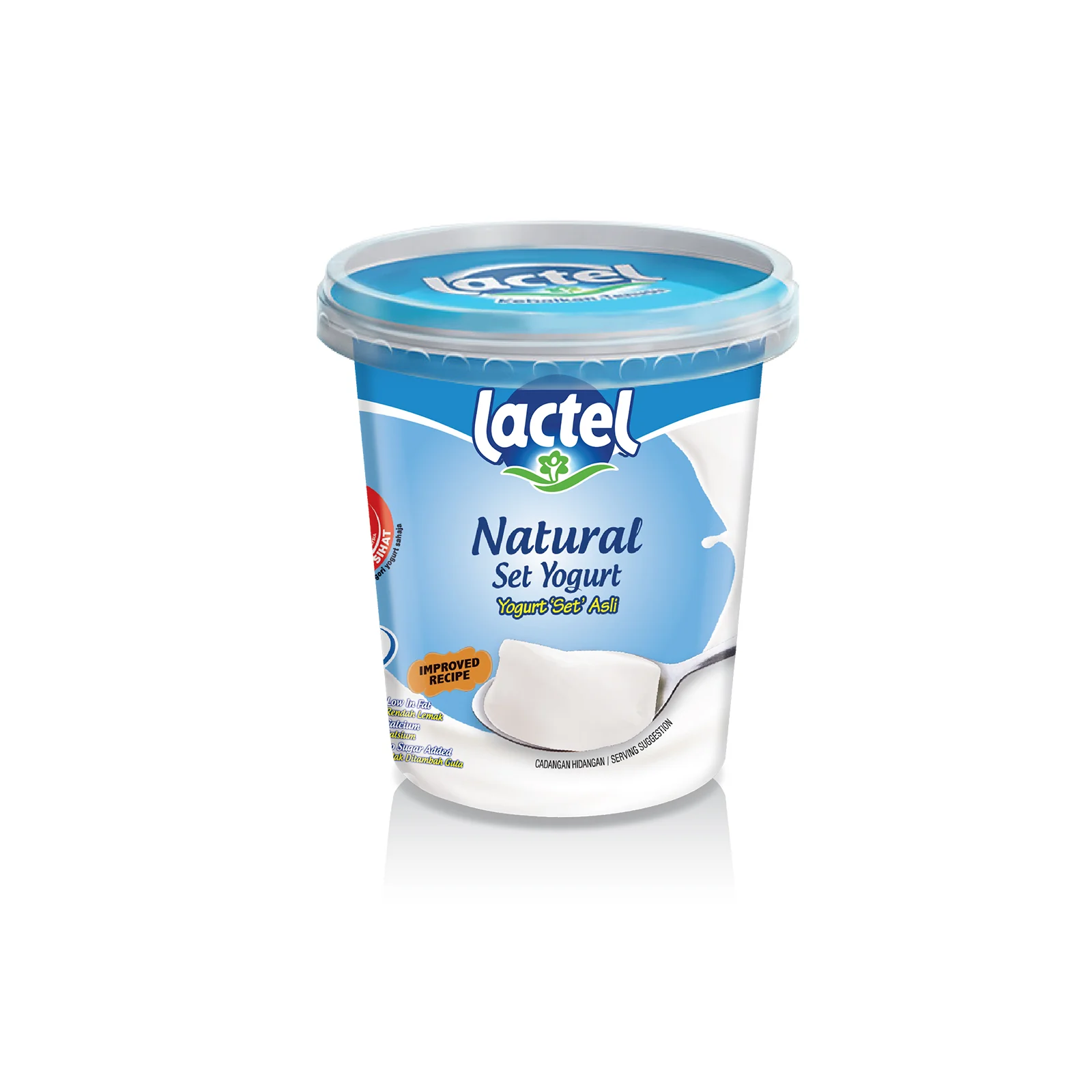Lactel Natural Set Yogurt 470g - Image 2