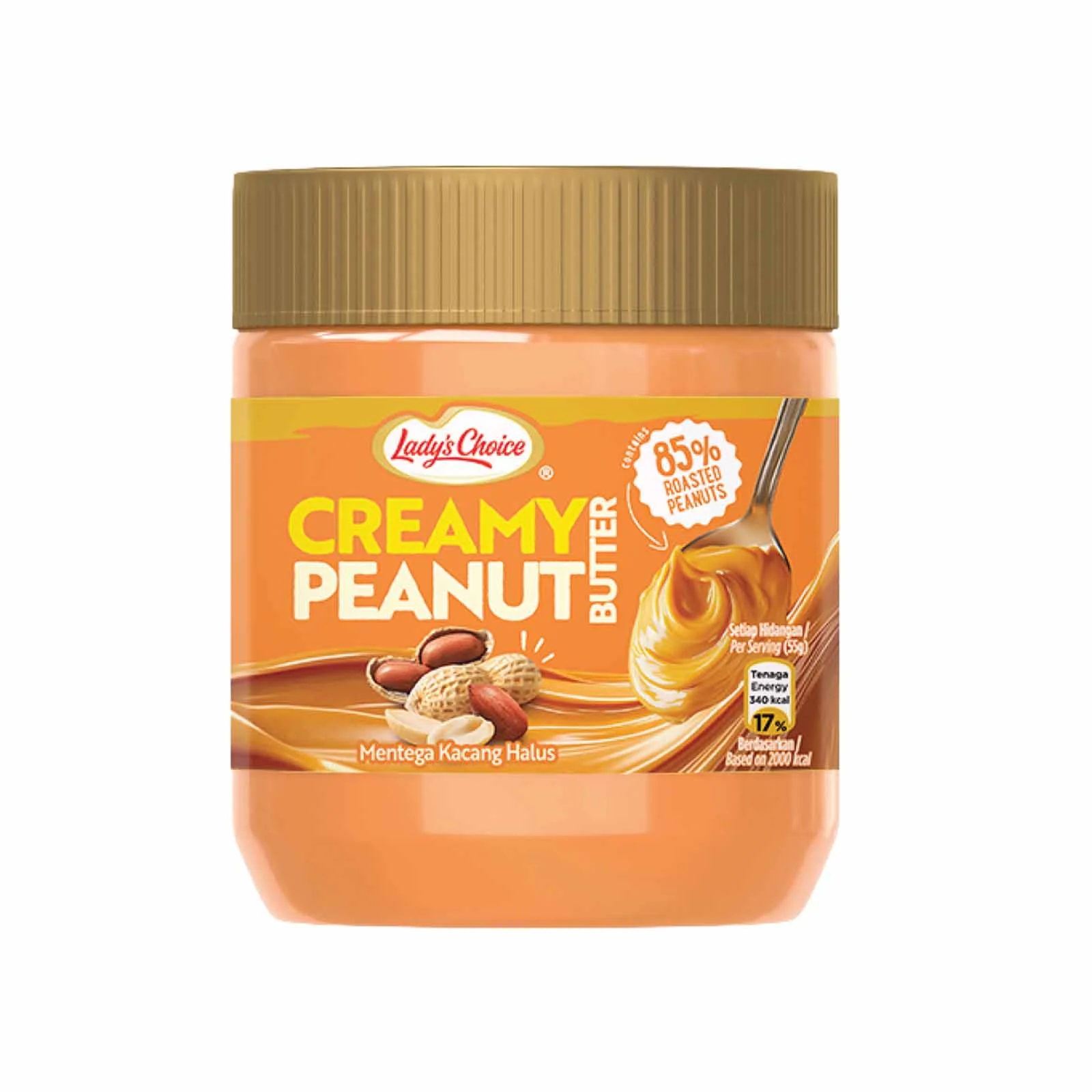 Ladys Choice Peanut Butter Spread 340g - Image 2