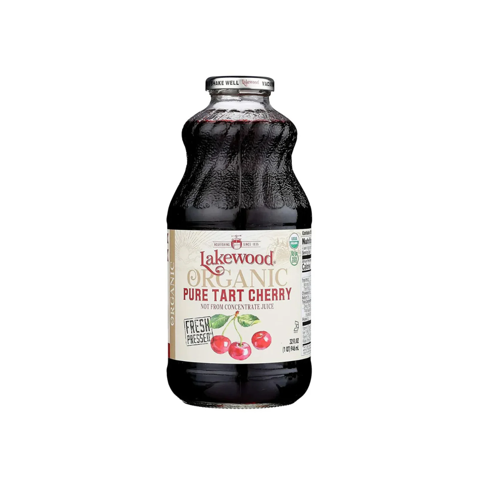 Lakewood Organic Pure Tart Cherry Juice 946ml - Image 2