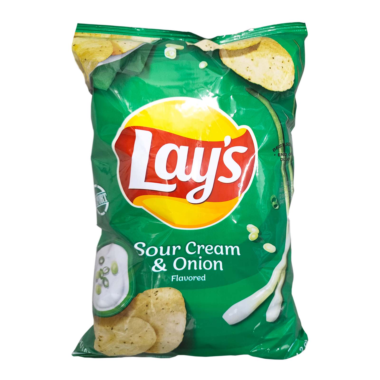 Lays Cream and Onion Flavoured Potato Chip (US) 184.2g - Image 2