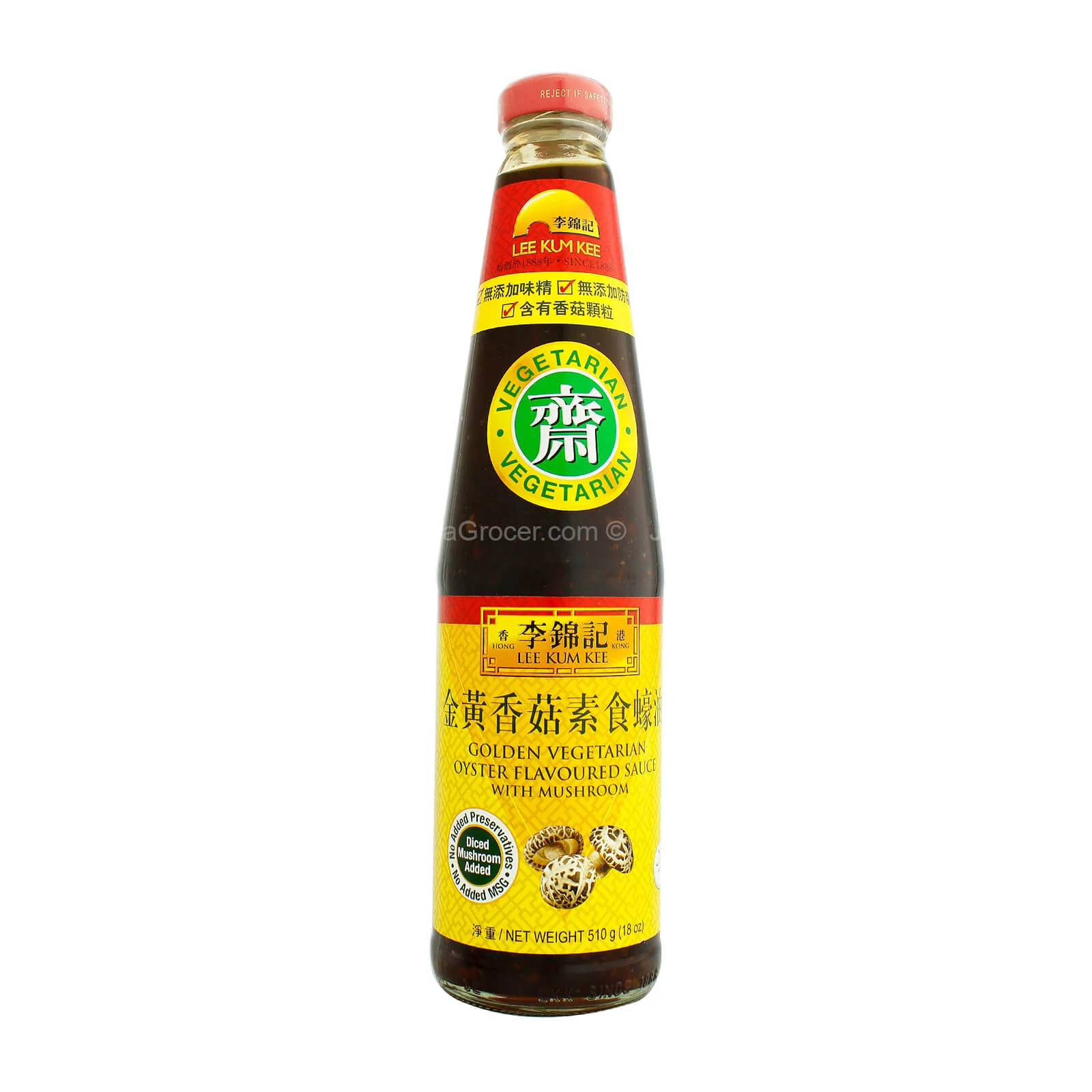 Lee Kum Kee Vegetarian Oyster With Mushroom Sauce 510g - Image 2