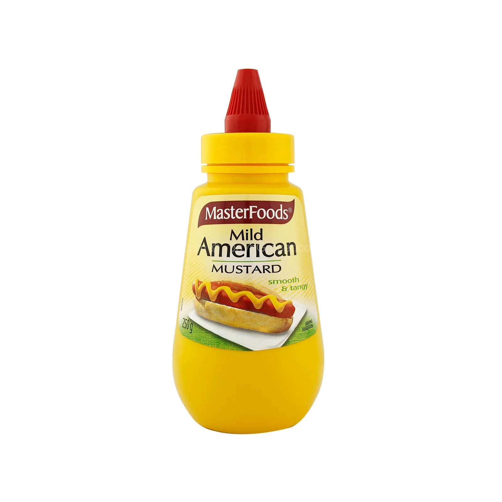 MasterFoods Mild American Mustard Squeezy Bottle 250g - Image 2