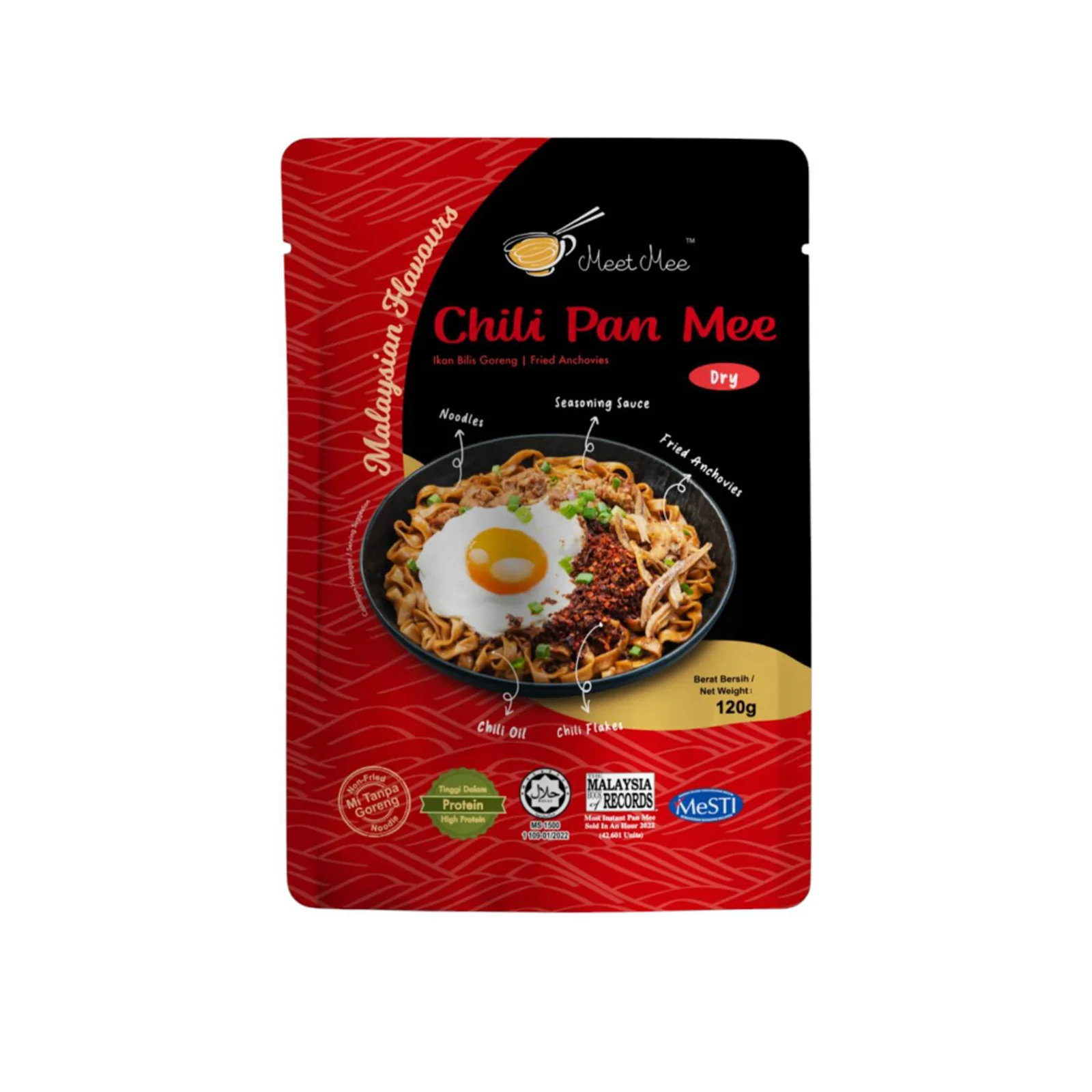 Meet Mee Chili Pan Mee 135g - Image 2