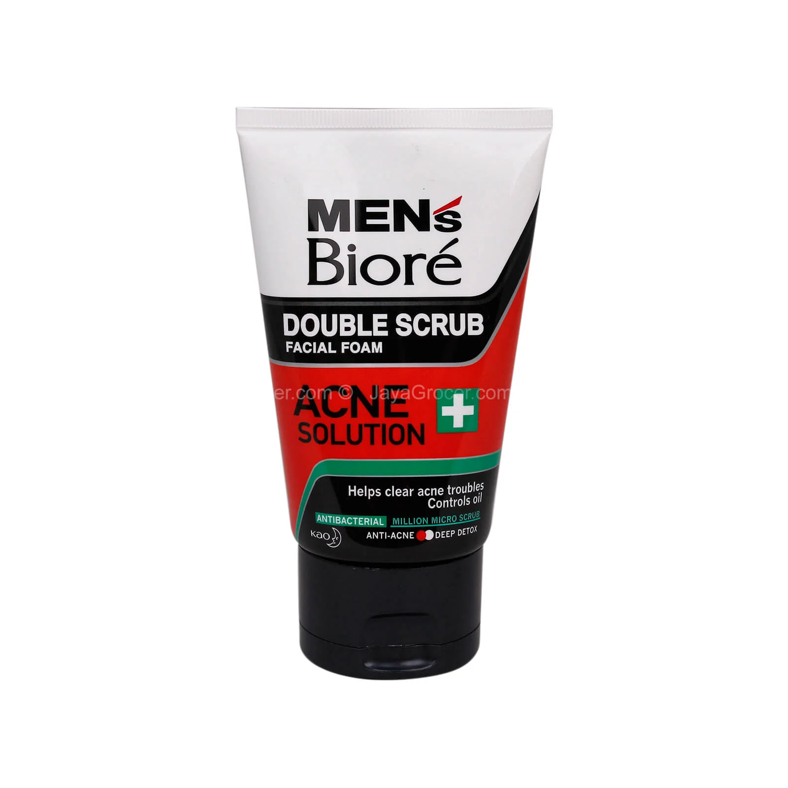 Men's Biore Acne Solution Double Scrub Facial Foam 100g - Image 2