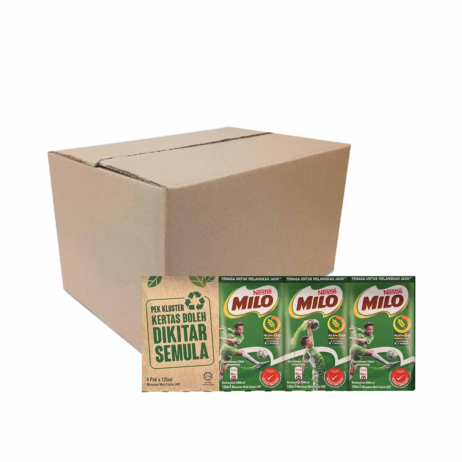 Milo Activ-Go Ready-to-Drink Chocolate Malt Drink 125ml x 4 - Image 3