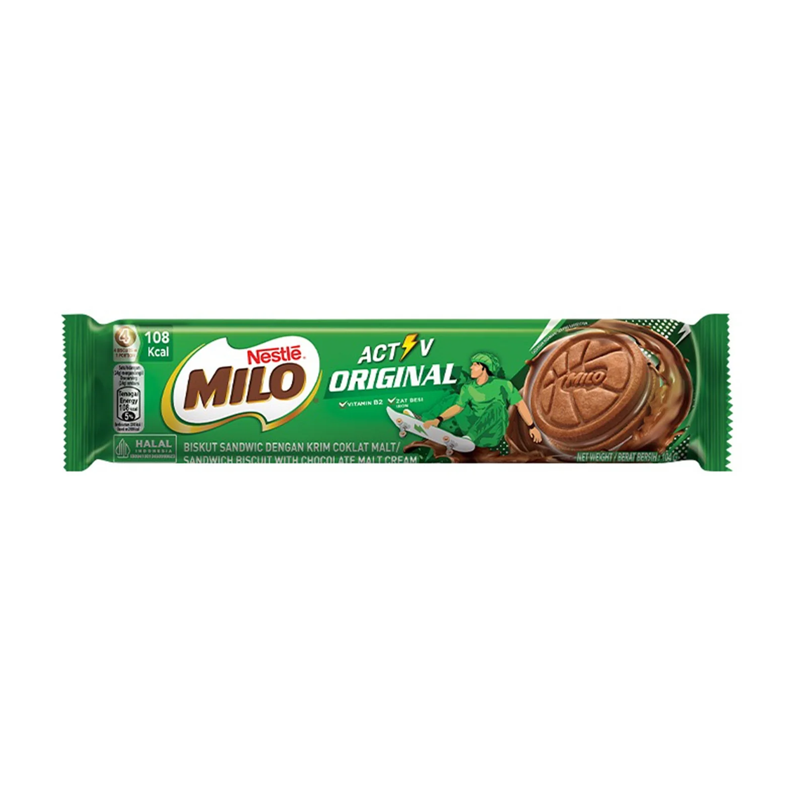 Milo Original Biscuit 104g - Image 2