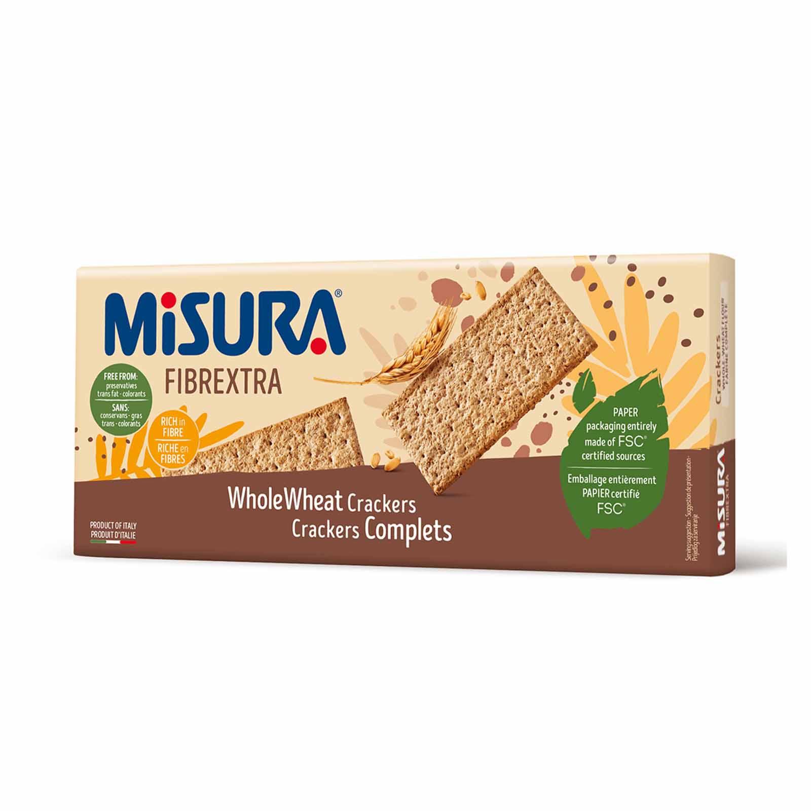 Misura Fibrextra Whole Wheat Crackers 385g - Image 2