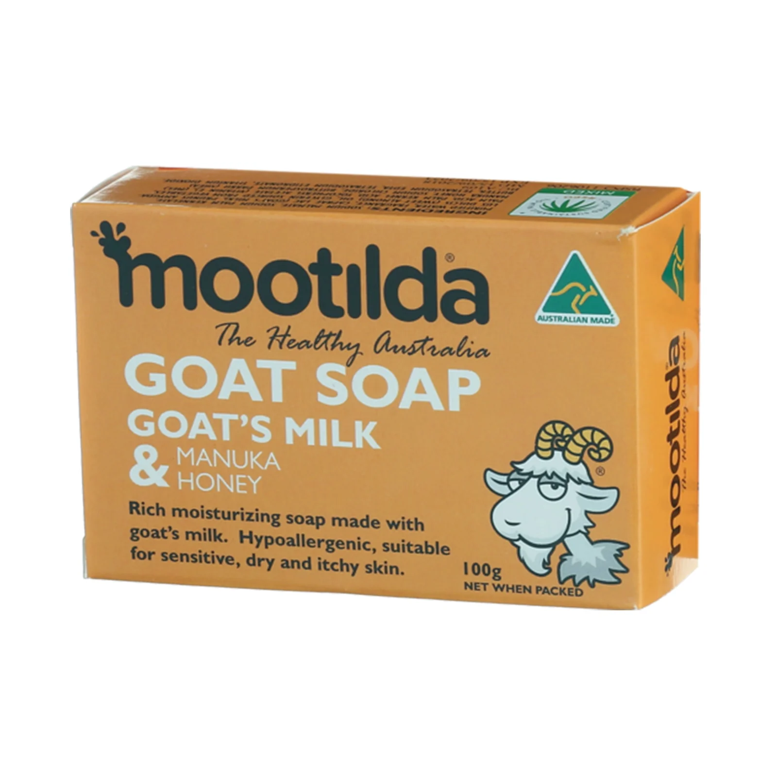 Mootilda Goat Soap with Goat's Milk & Manuka Honey 100g - Image 2