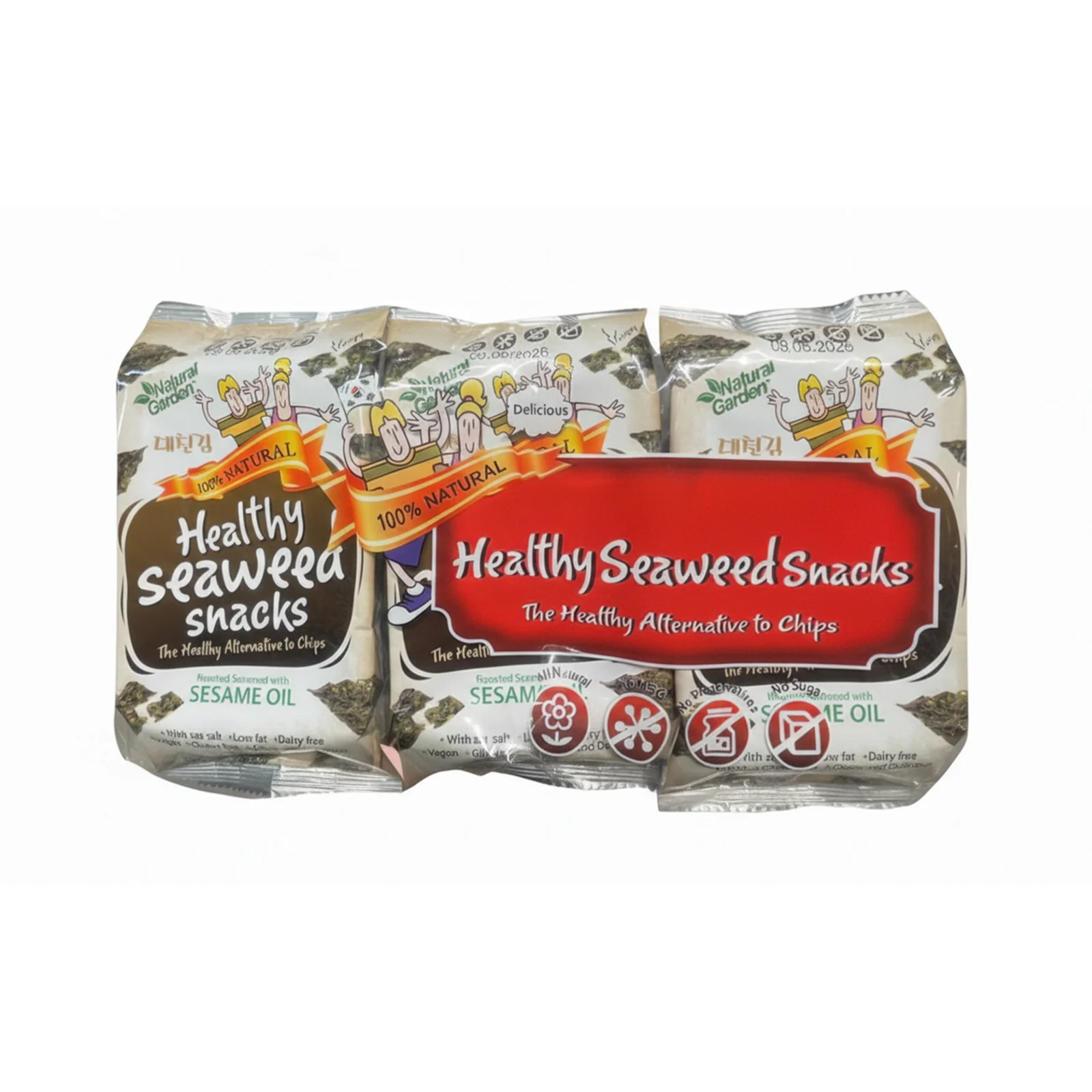 Natural Garden Seaweed Original 3pcs/pack - Image 2