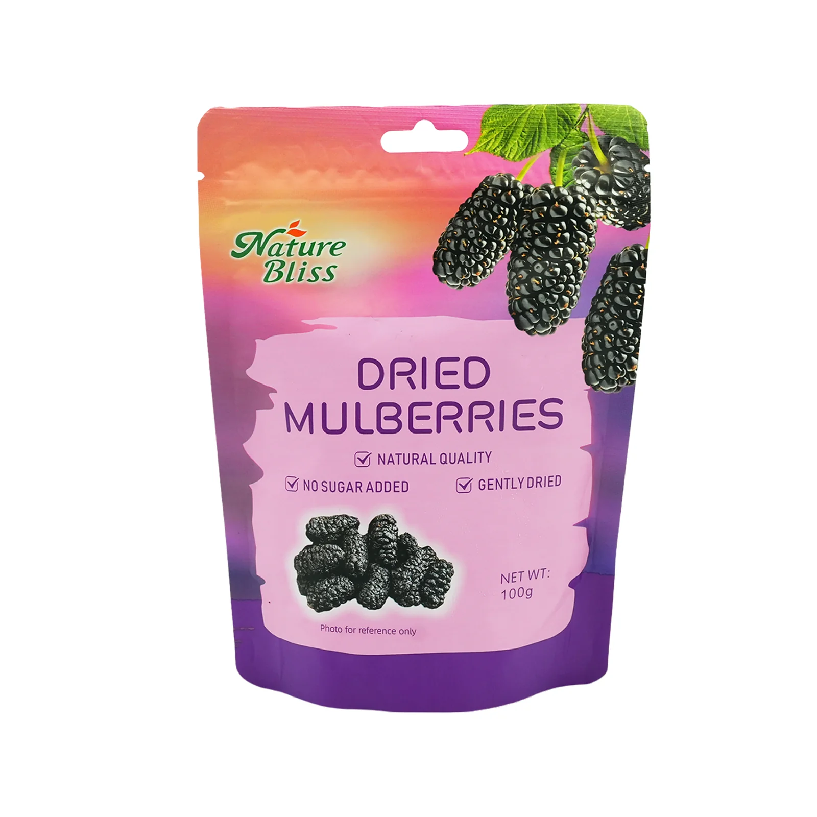 Nature Bliss Dried Mulberries 100g - Image 2