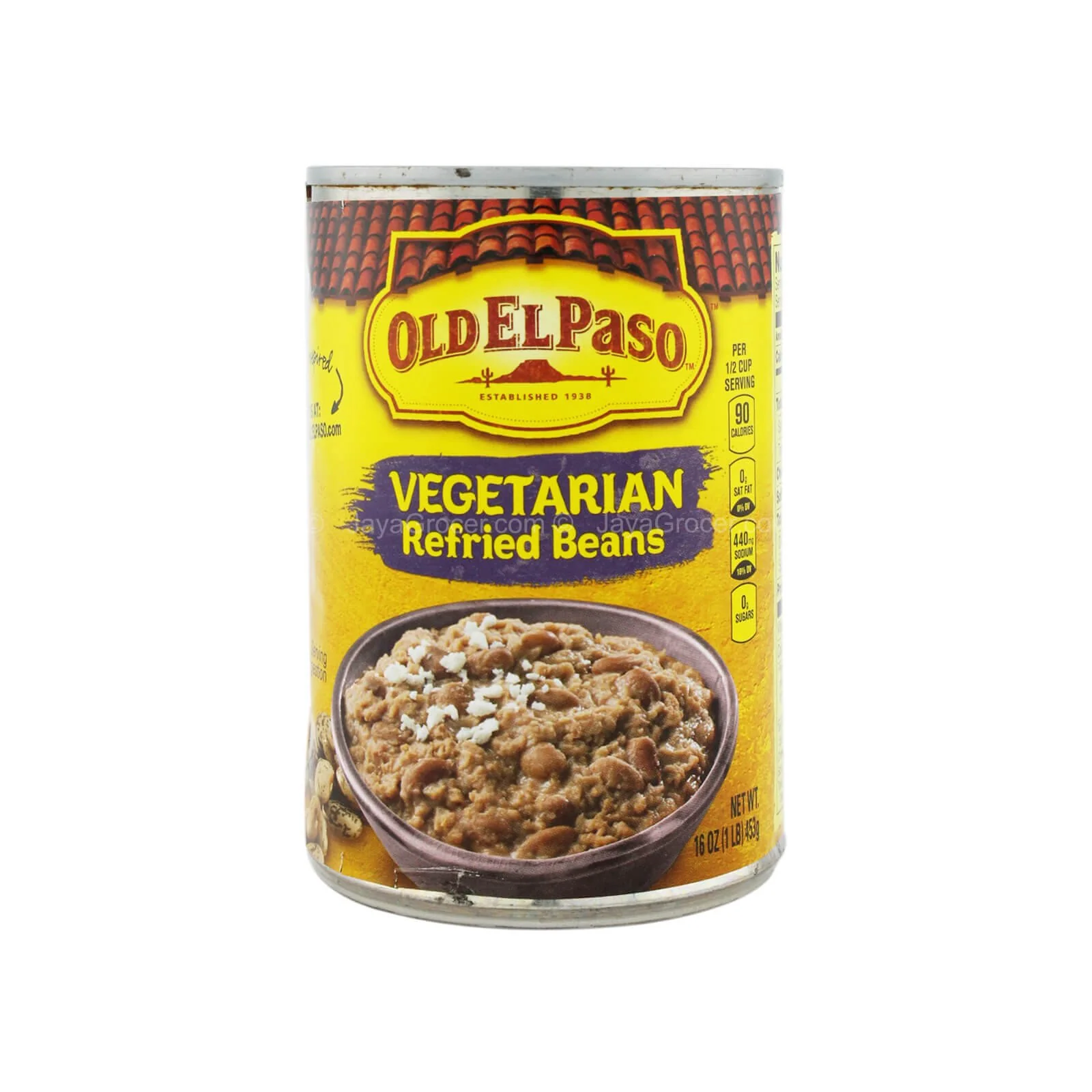 Old El Paso Canned Vegetarian Refried Beans 453g - Image 2