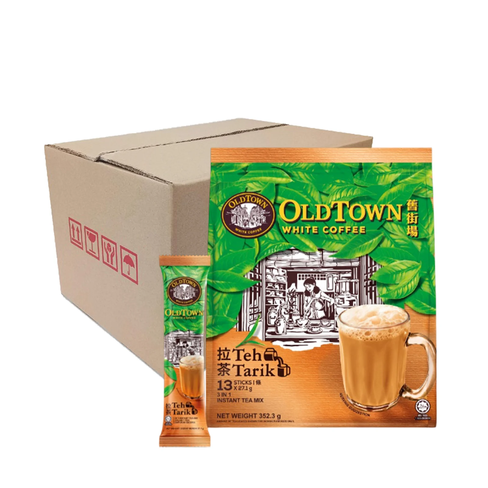 Old Town Teh Tarik Instant 3 in 1 Premix Milk Tea 27.1g x 13 - Image 3