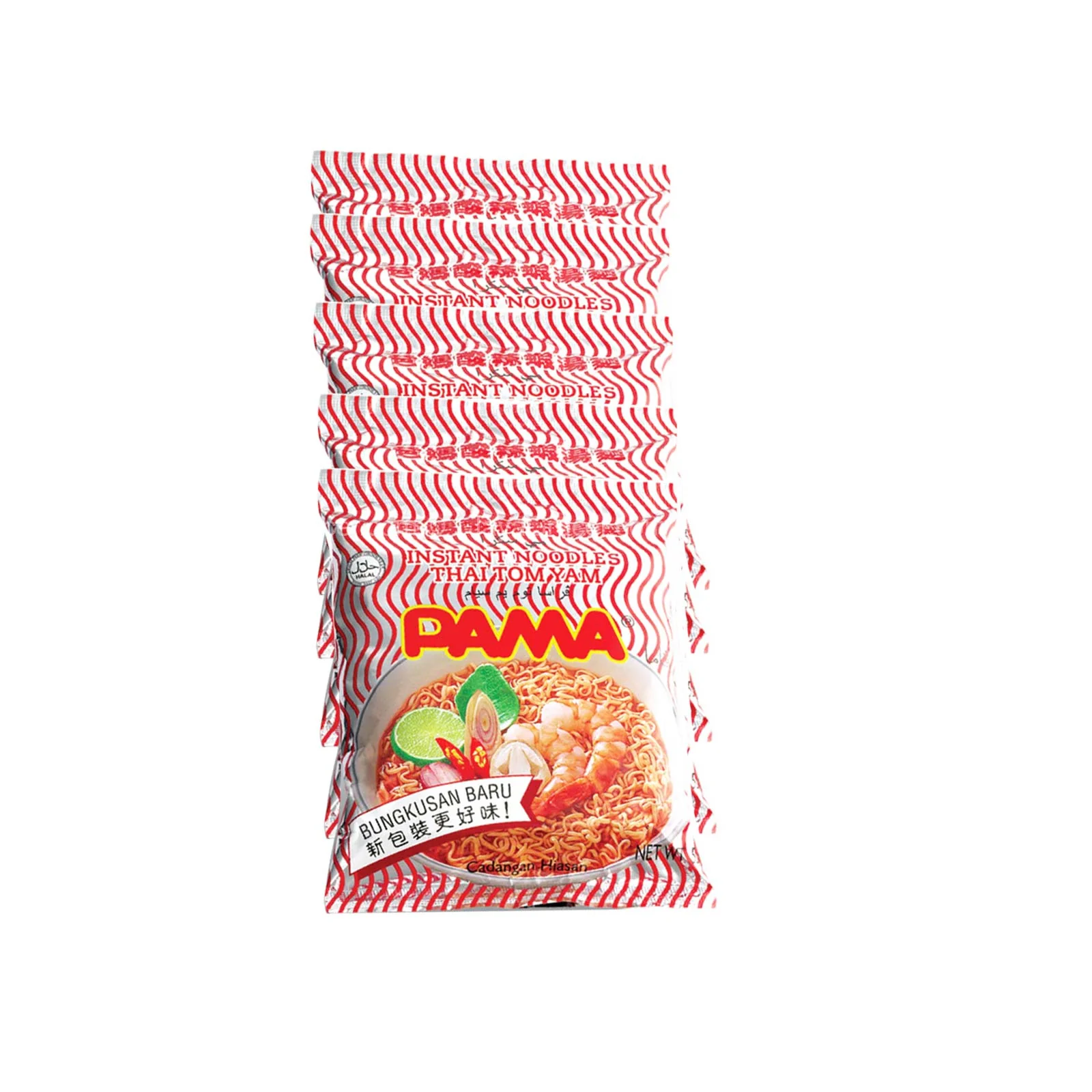 Pama Thai Tom Yam Flavour Instant Noodle 55g x 5 - Image 2