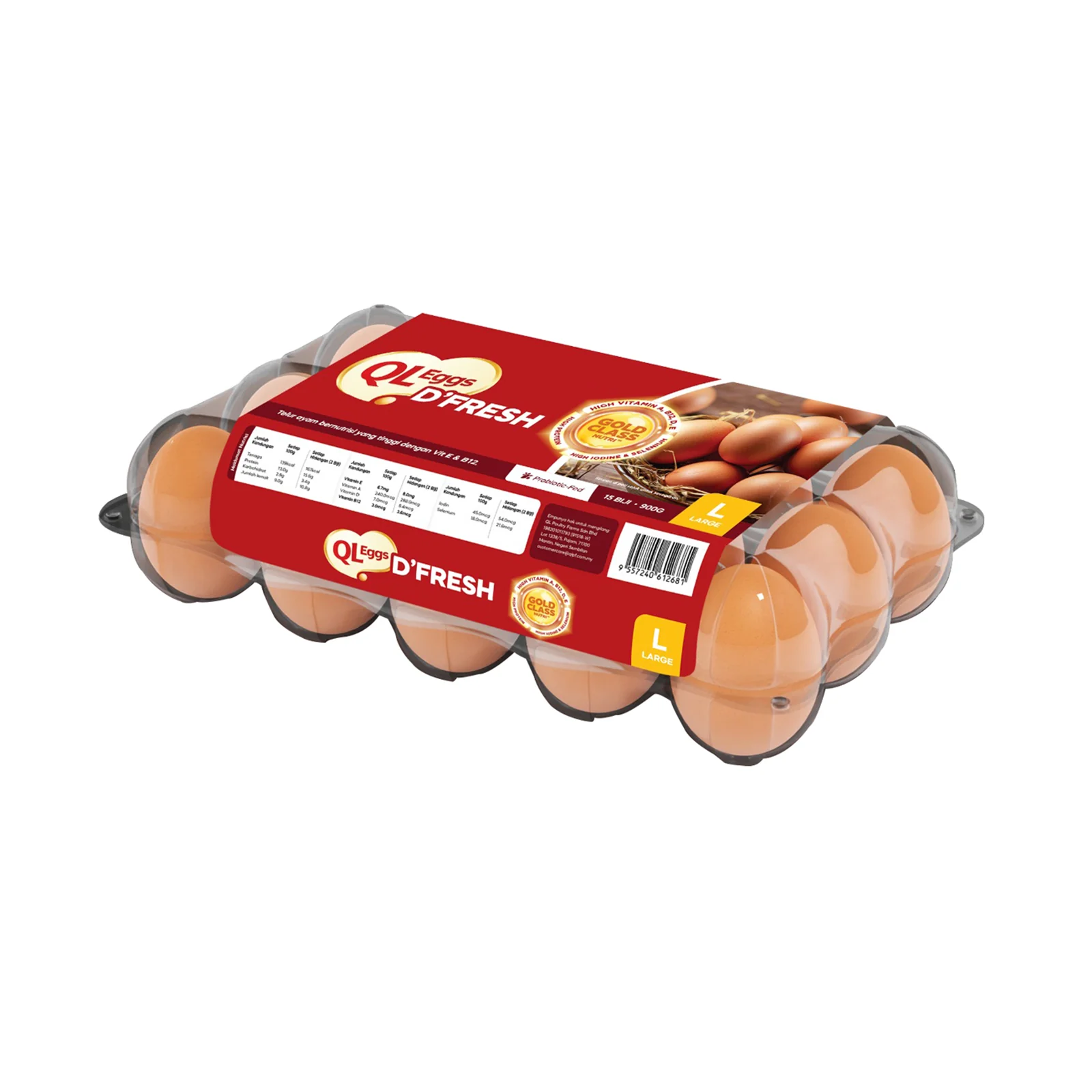 QL Deli Fresh Eggs 15pcs/pack - Image 2