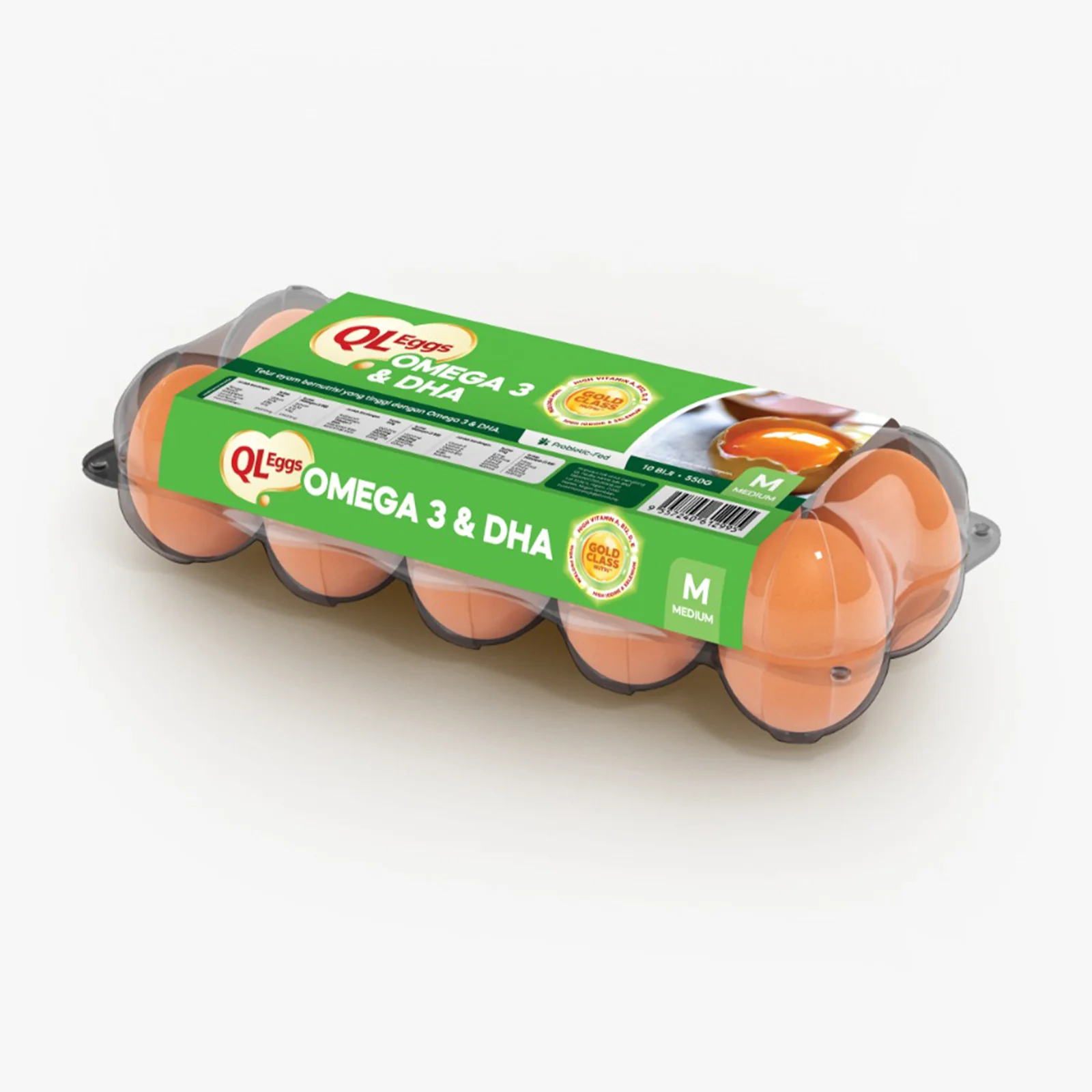 QL Omega Eggs with Omega 3 and DHA (Medium) 10pcs/pack - Image 2